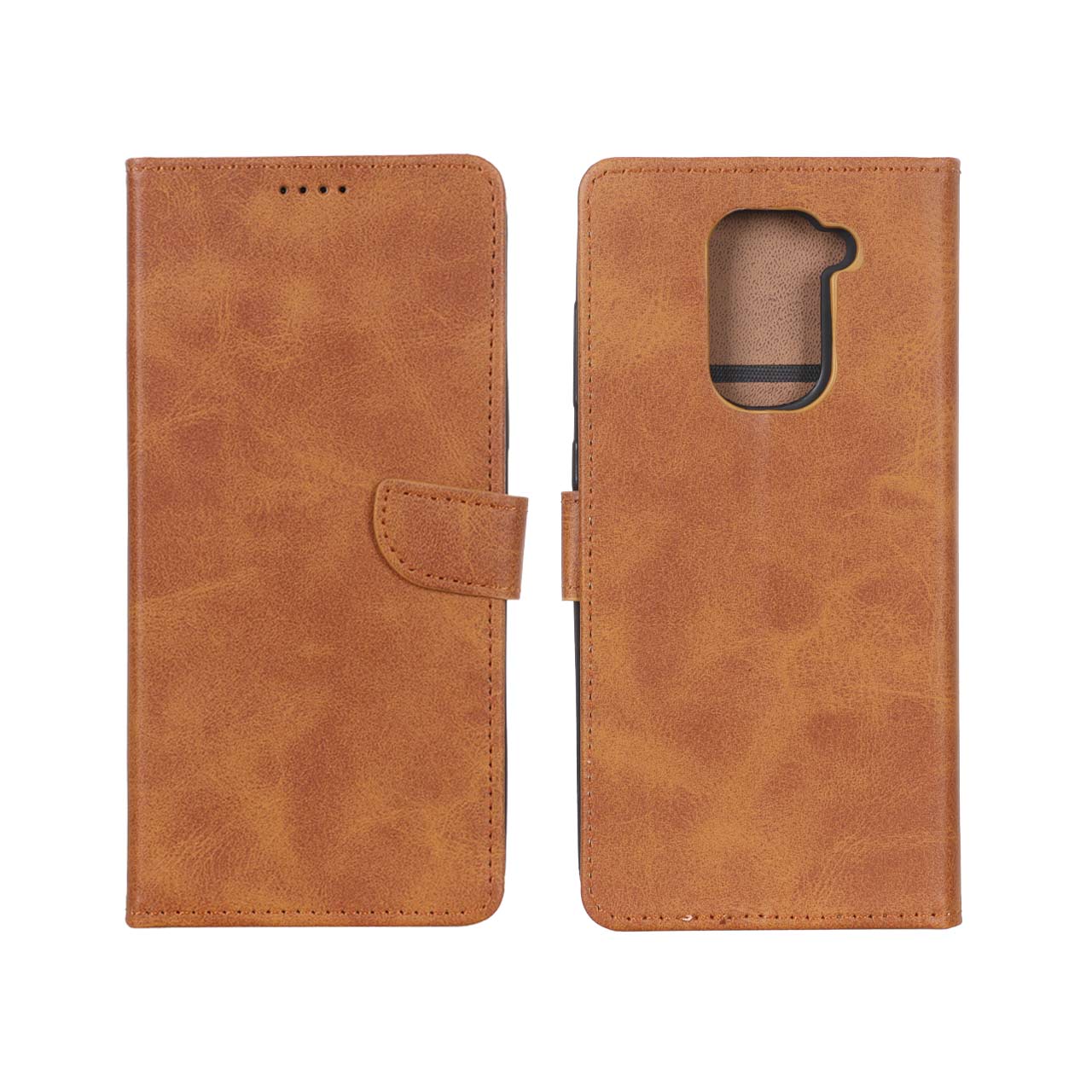 کیف چرمی مگنتی کلاسیک مناسب برای شیائومی ردمی نوت ۹ و ردمی ۱۰ ایکس 5G / ردمی ۱۰ ایکس پرو 5G - رنگ عسلی