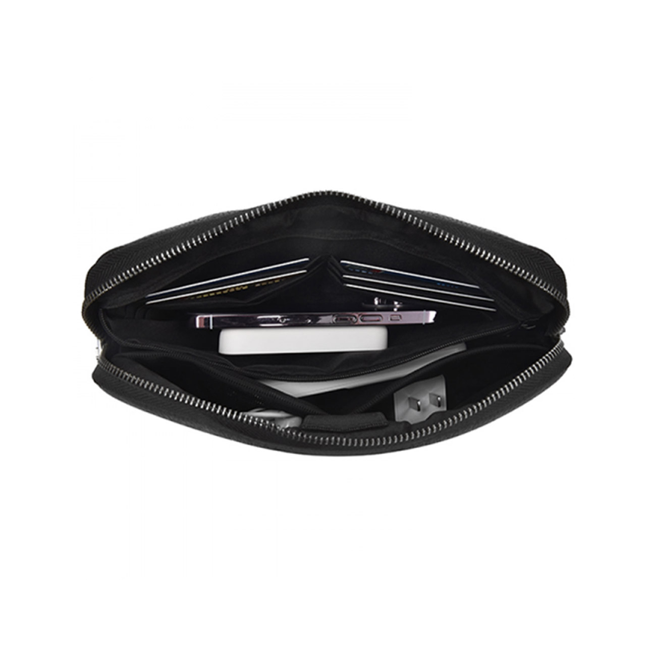 کیف لوازم جانبی Wiwu مدل Alpha Fingerprint Lock Clutch Bag - مشکی
