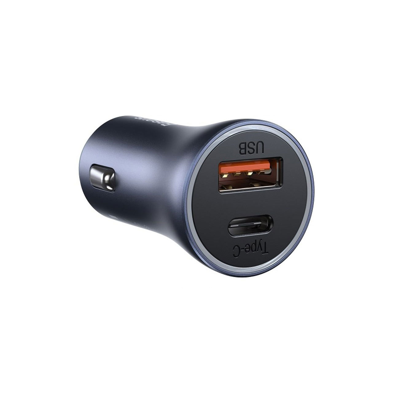 شارژر فندکی 60 وات PD و فست دو پورت Baseus مدل CCJDZ-FC - خاکستری