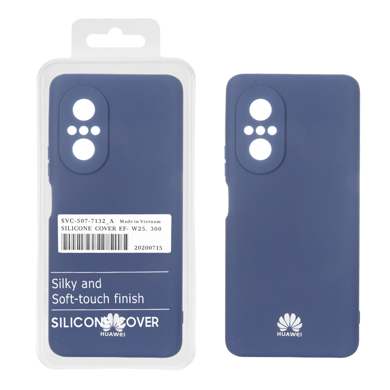 قاب نیو سیلیکون محافظ لنزدار RFF مدل Huawei Nova 9 SE - سرمه ای (پک دار)
