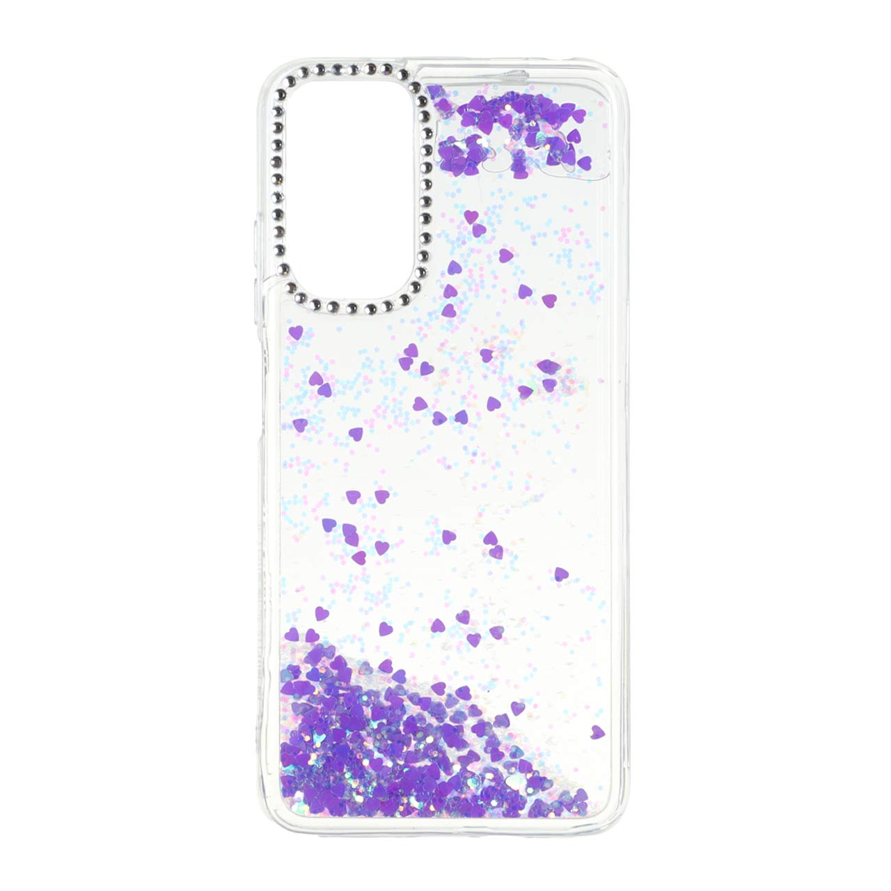 قاب آکواریومی اکلیلی نگین دار طرح قلب مناسب برای شیائومی ردمی نوت 12 اس، ردمی نوت 11 4G و ردمی نوت 11 اس