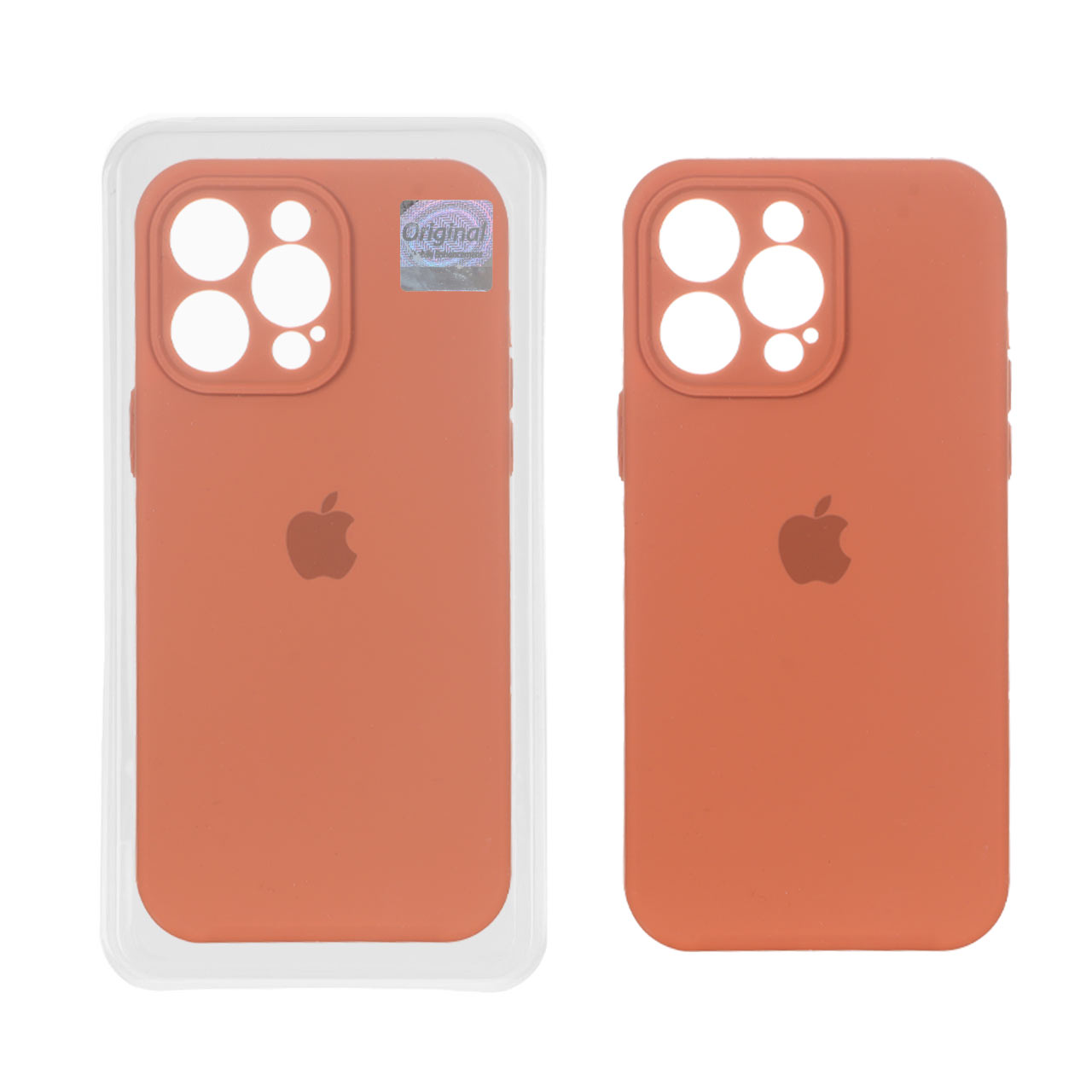 قاب سیلیکونی پاک کنی اورجینال Master Quality مدل Apple iPhone 14 Pro Max - قهوه ای روشن (پک دار)