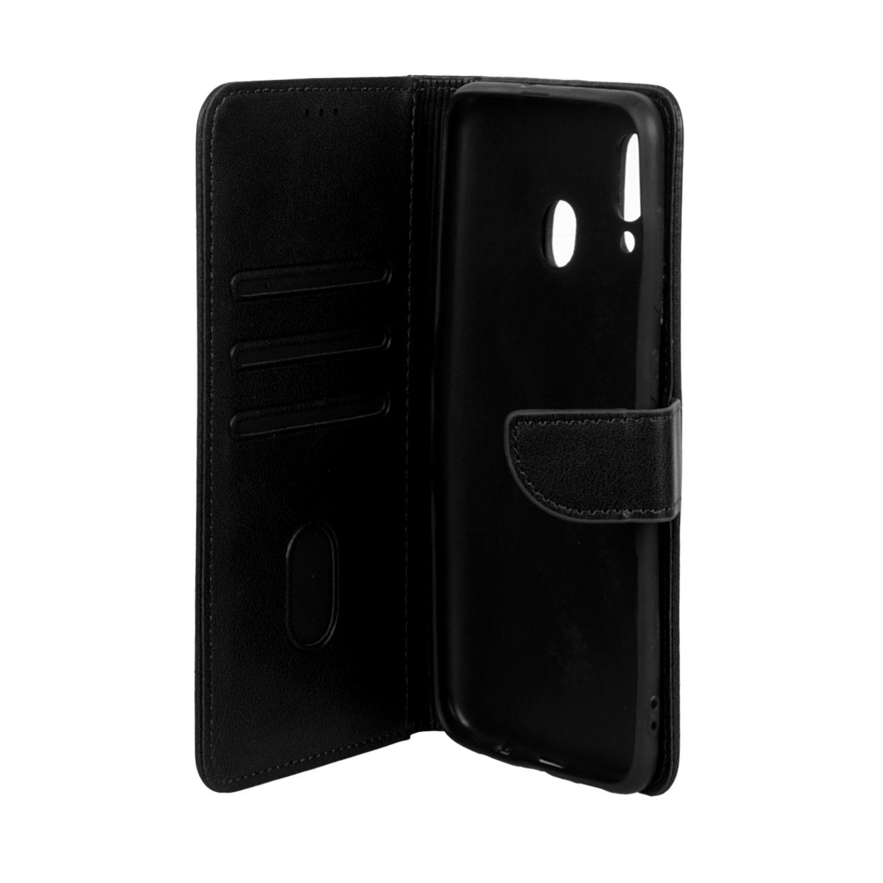کیف چرمی مگنتی مشکی مناسب برای سامسونگ گلکسی A30 و A20