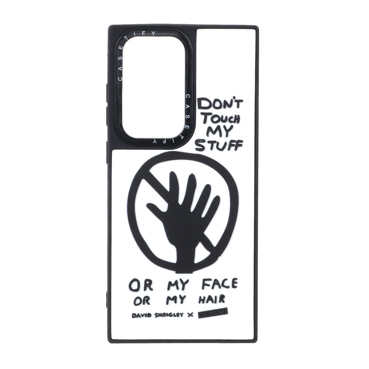 قاب طرح دیوید شرایگلی Don't Touch My Stuff برجسته فانتزی Casetify مناسب برای سامسونگ گلکسی اس ۲۳ اولترا