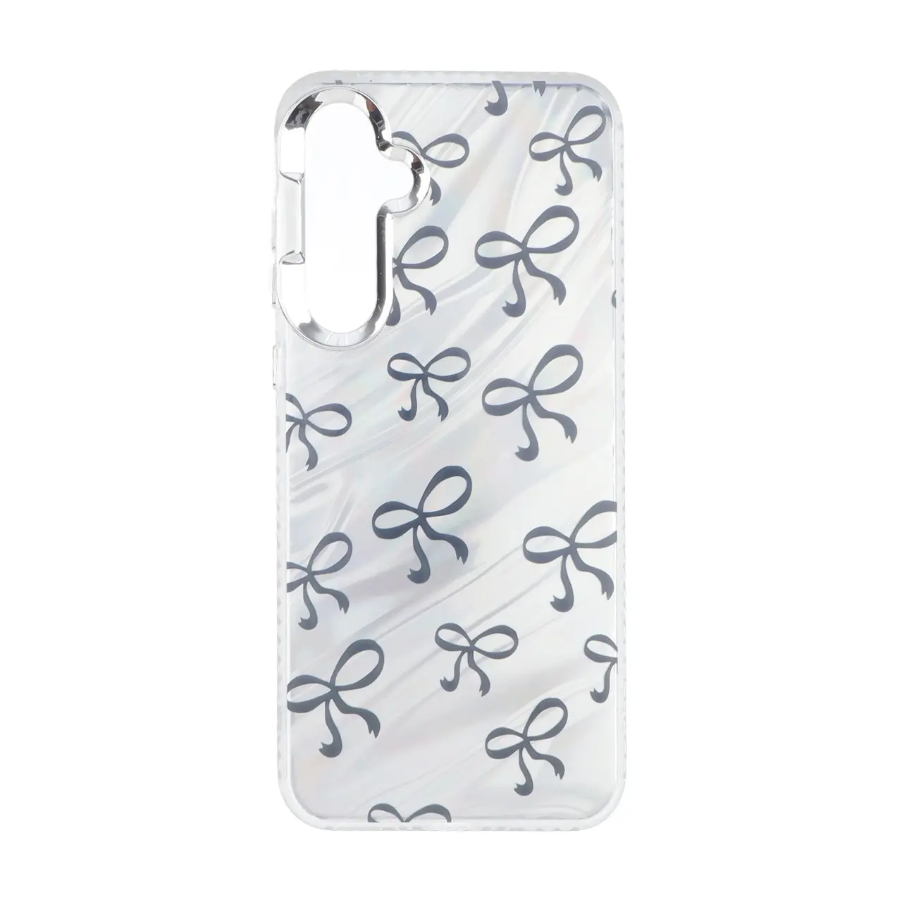 قاب Pucker هفت رنگ دور ژله ای مات لنز کروم Samsung Galaxy A35 / A55 - طرح 25
