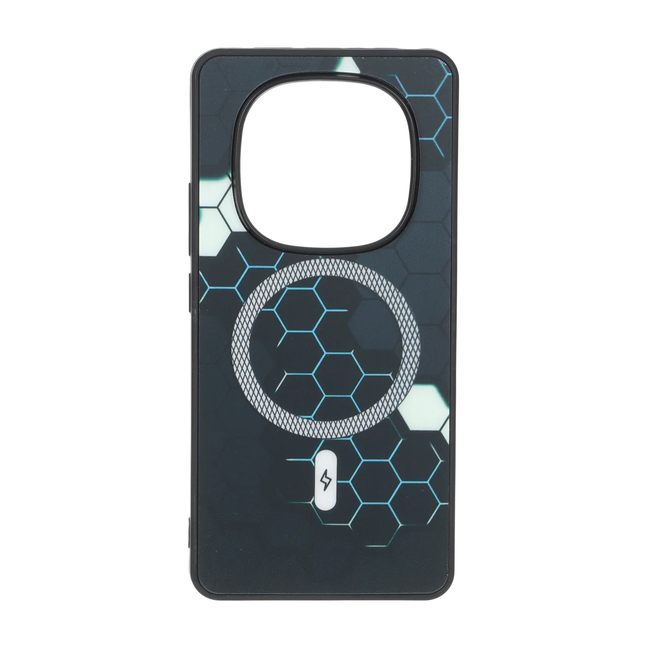 قاب طرح Hexagon مگ سیف هاشور دار مناسب برای شیائومی ردمی نوت 14 پرو 4G