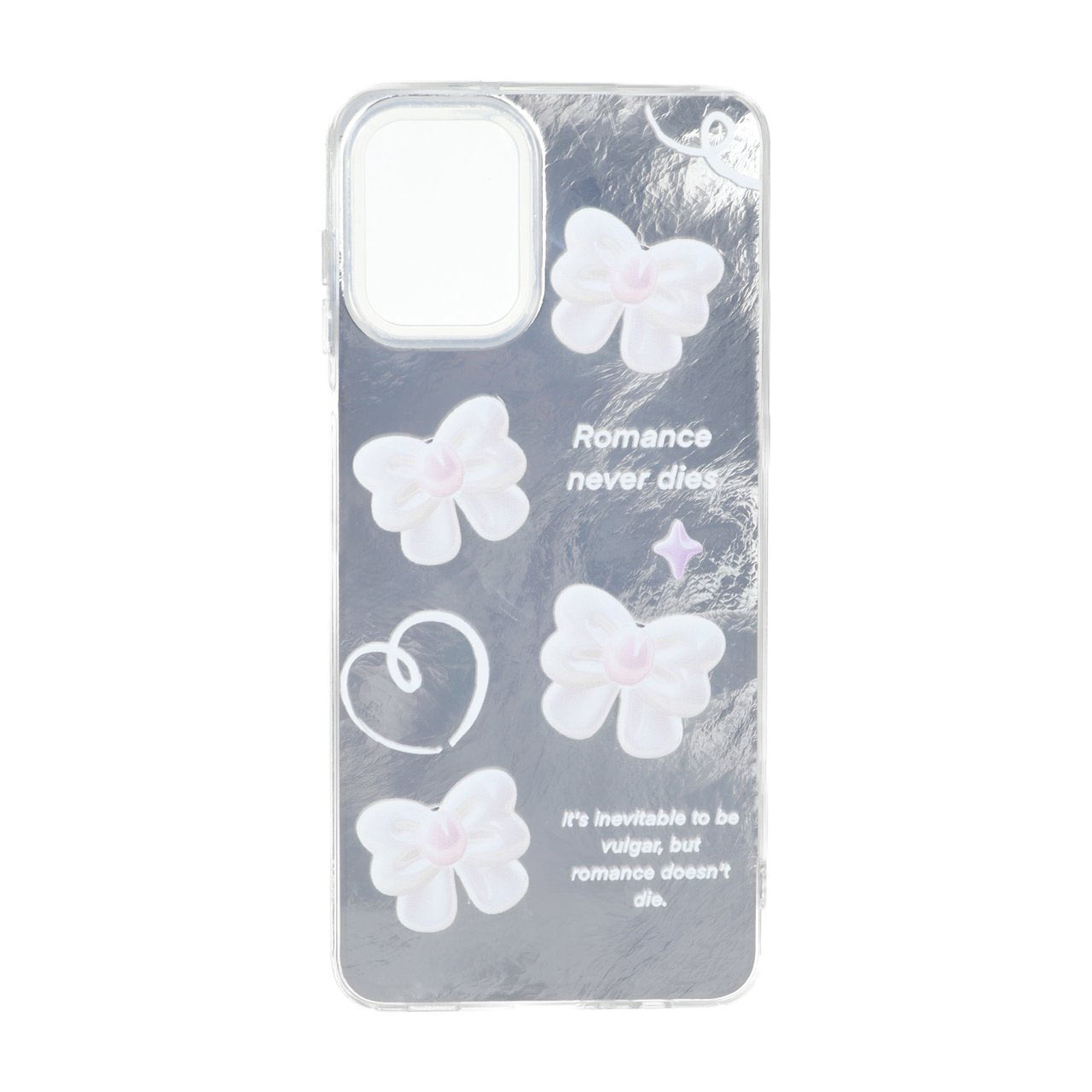 قاب طرح اطلسی پروانه و قلب دور ژله ای مناسب برای سامسونگ گلکسی A12 / M12 / F12