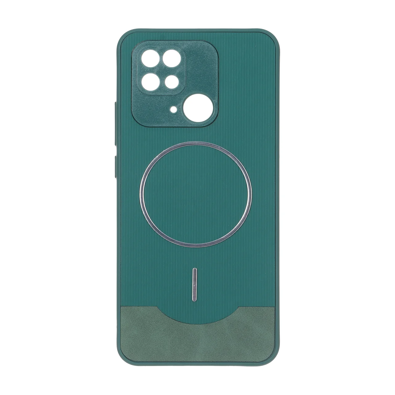 قاب Line Case جیر MagSafe فلزی محافظ لنزدار مناسب برای شیائومی ردمی 10C، ردمی 10 پاور و پوکو C40 - سبز