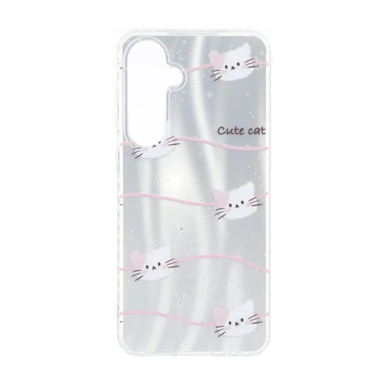 قاب مات ستاره ای دور ژله ای شفاف Samsung Galaxy S24 FE - طرح 304