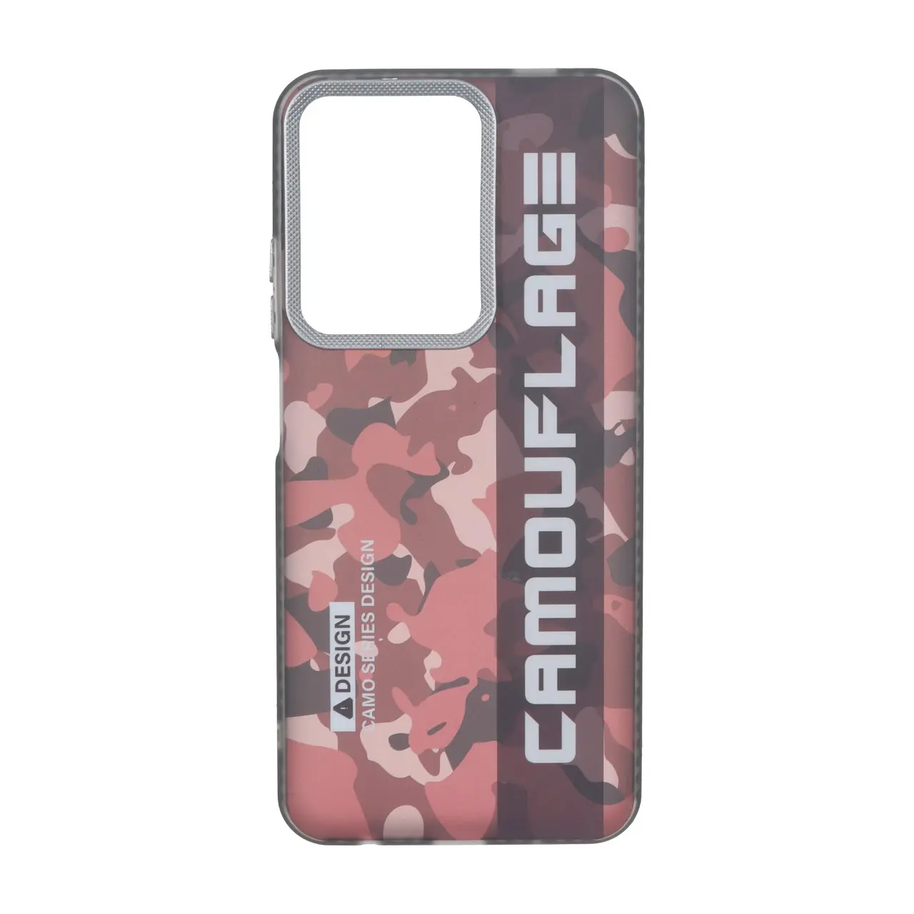 قاب طرح چریکی Camouflage محافظ لنزدار مناسب برای Xiaomi Redmi A5 و Poco C71 - زرشکی