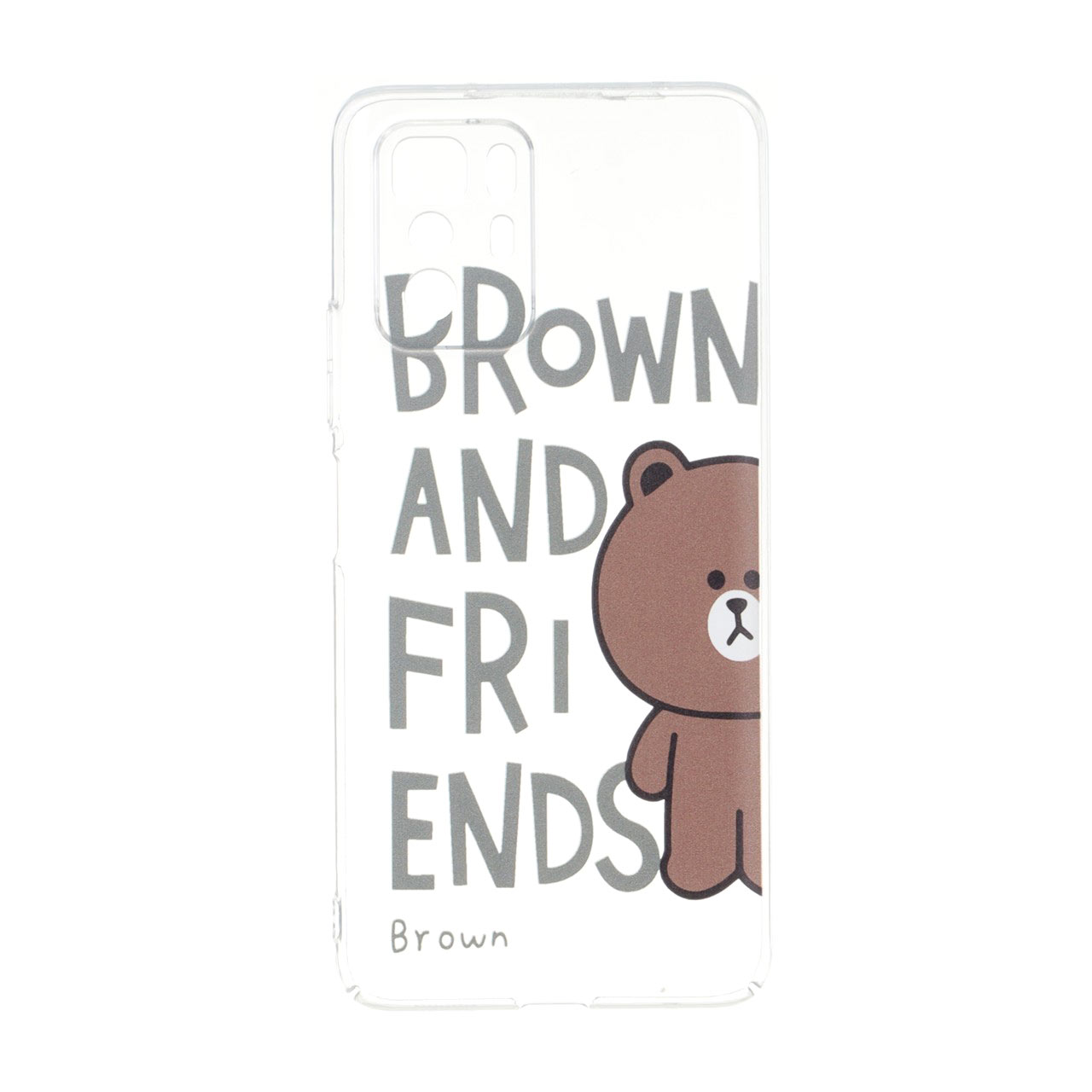 قاب طرح Brown and Friends پشت سخت شفاف محافظ لنزدار مناسب برای شیائومی ردمی نوت 10 پرو 5G و پوکو X3 GT