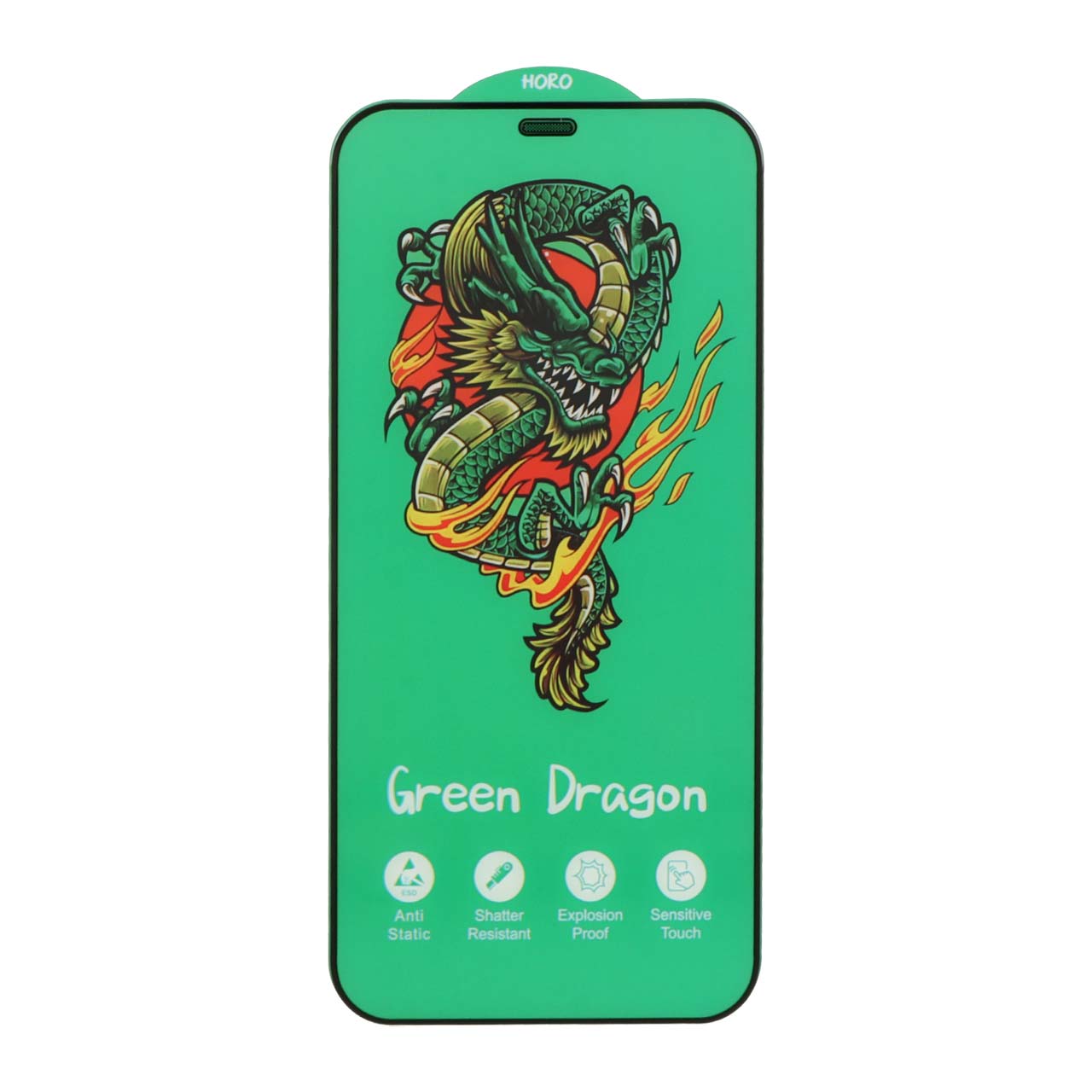 محافظ صفحه نمایش شیشه ای Full Cover Anti Static Horo مدل Apple iPhone 12 / iPhone 12 Pro (بدون پک)