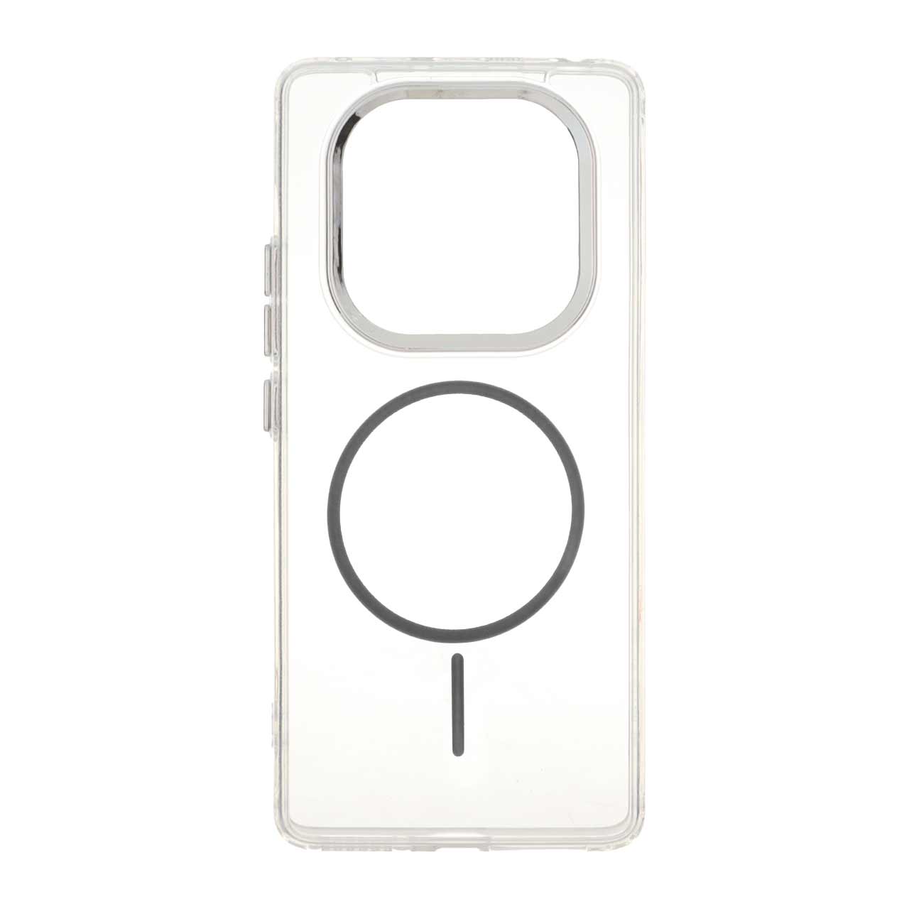قاب ژله‌ای شفاف طرح مگ سیف لنز کروم مناسب برای شیائومی ردمی نوت 14 پرو 4G