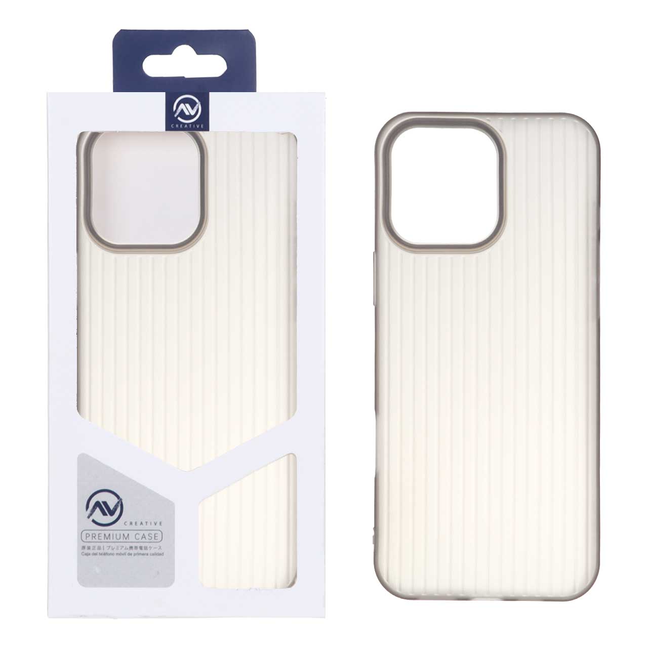قاب ژله ای طرح Line Case خط‌دار خاکستری مناسب برای آیفون ۱۶ پرو مکس