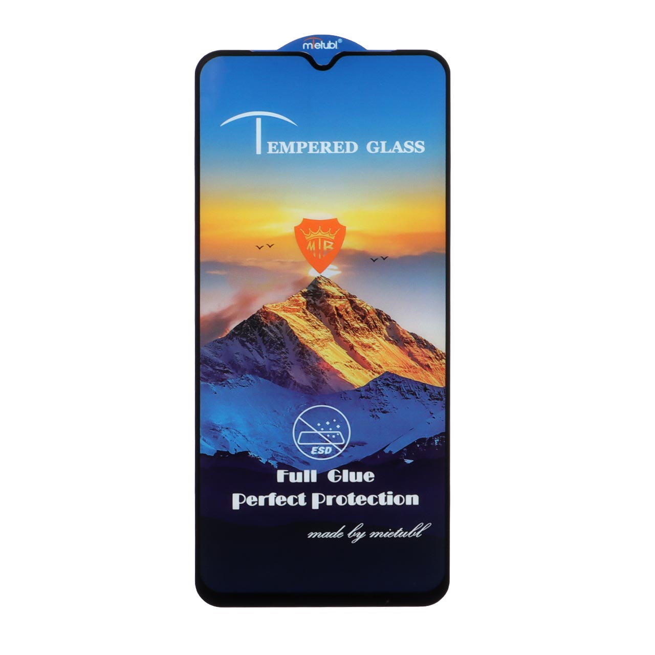 محافظ صفحه نمایش شیشه ای Full Cover ESD Mountain Mietubl مدل Xiaomi Redmi A3/ A3x / Redmi 10C / Redmi 12C / Redmi 11A / Redmi 10 Power / Poco C40 / Poco C55 / C61 - مشکی (بدون پک)