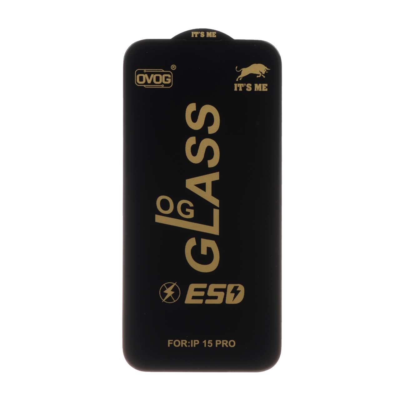 محافظ صفحه نمایش شیشه ای فول کاور OG ESD OVOG مناسب برای آیفون ۱۵ پرو