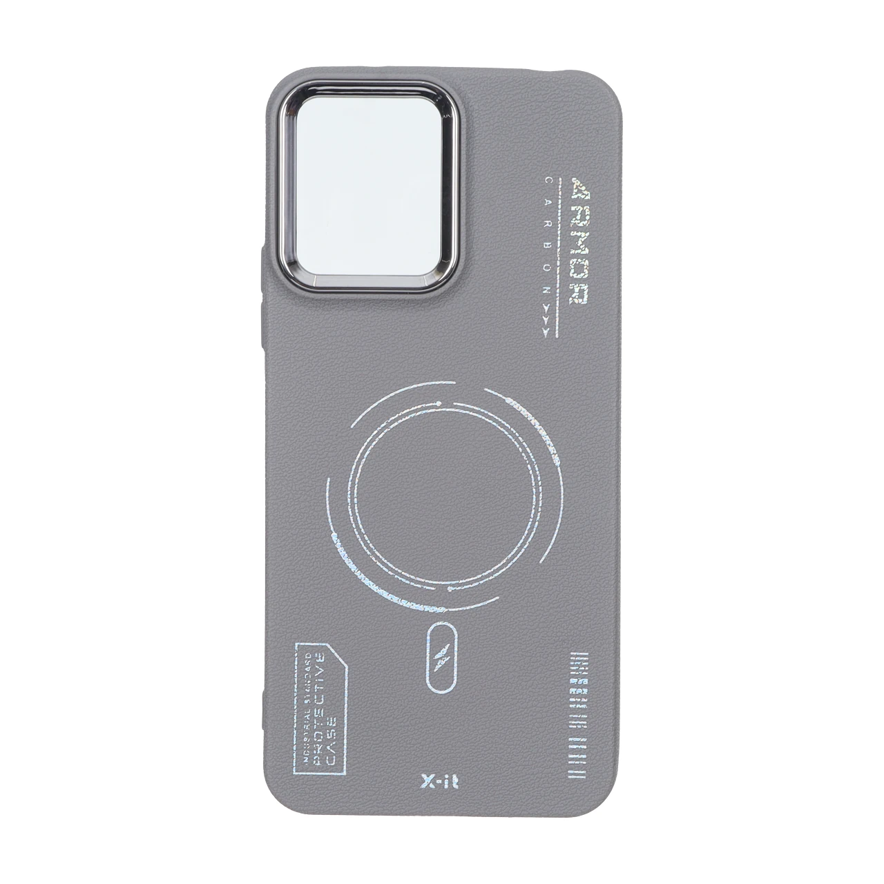 قاب Armor لنز متال Texture طرح مگ سیف مناسب برای شیائومی Redmi 12 و Poco M6 Pro 5G