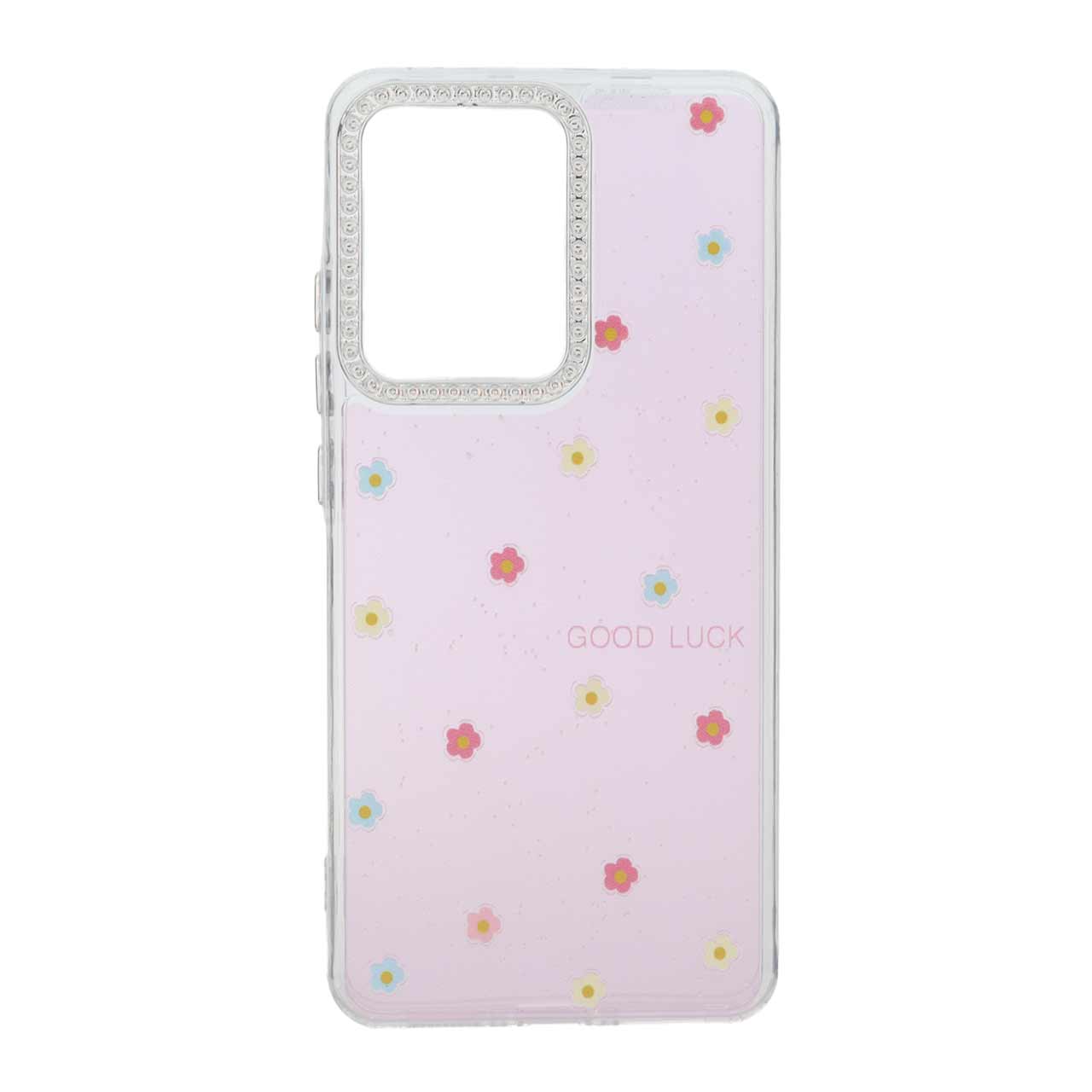 قاب ژله ای شفاف طرح Flower محافظ لنز کروم مناسب برای شیائومی پوکو X7 پرو