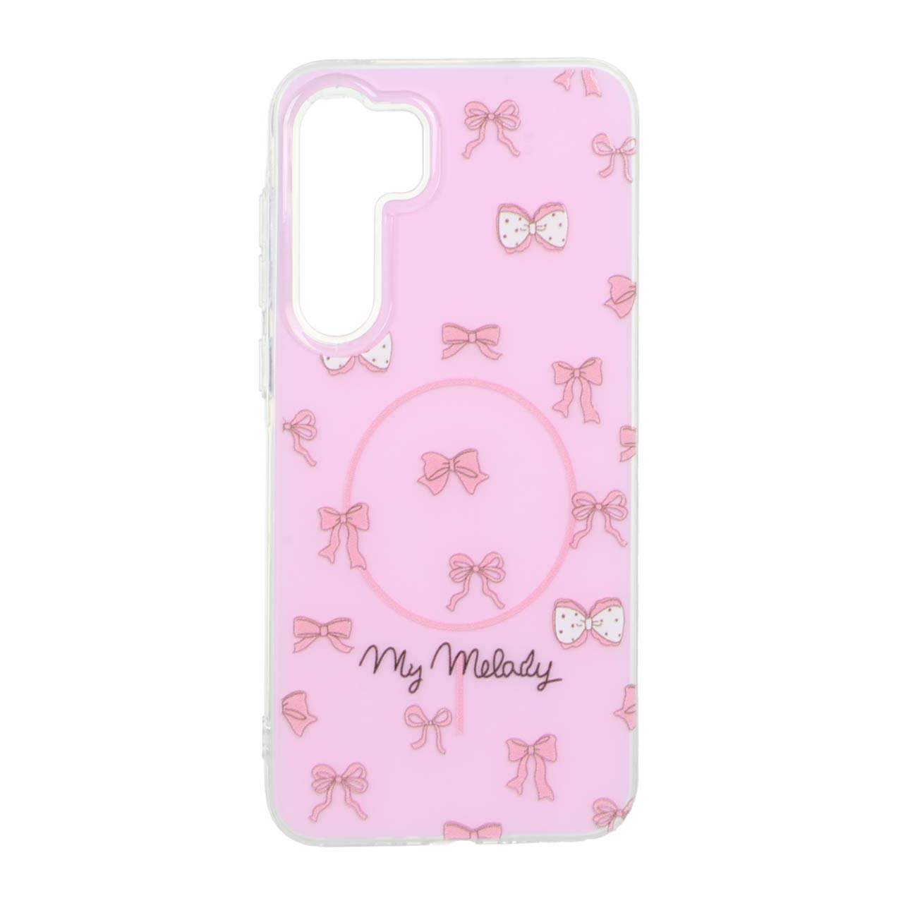 قاب طرح My Melody پاپیونی صورتی مگ سیف مناسب برای سامسونگ گلکسی آ 35 و آ 55