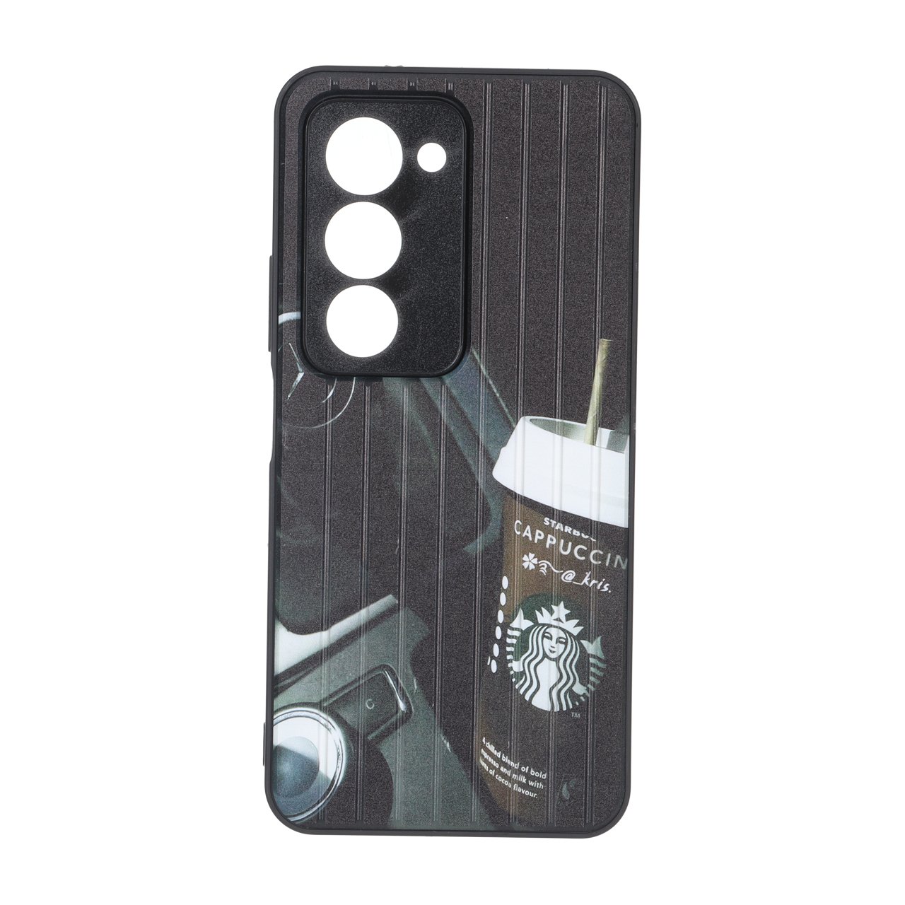 قاب Line Case طرح فنجان قهوه استارباکس با محافظ لنز برجسته مناسب برای شیائومی ردمی 15 4G