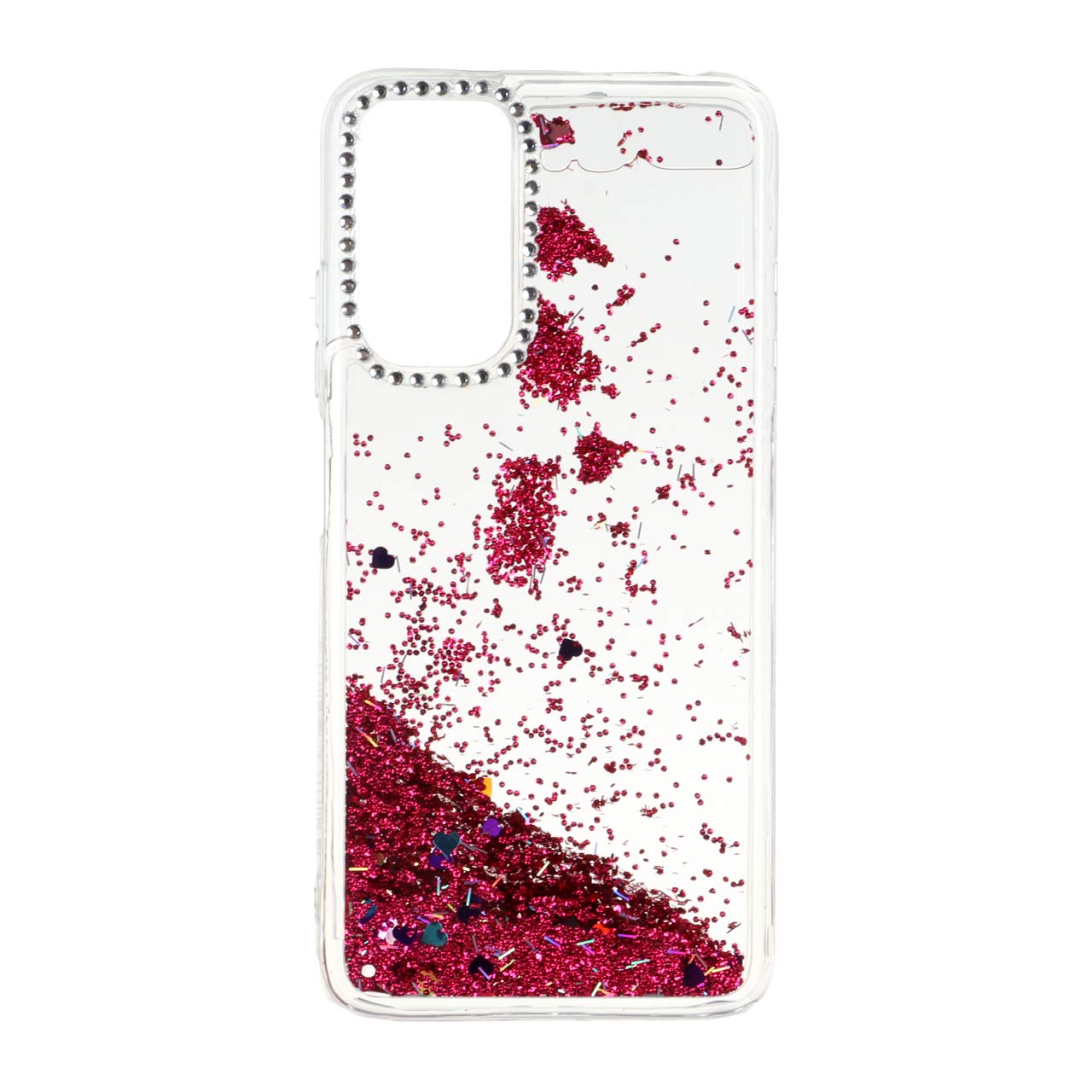قاب آکواریومی اکلیلی دور ژله ای نگین دار مناسب برای شیائومی ردمی نوت ۱۲ اس، ردمی نوت ۱۱ فورجی و ردمی نوت ۱۱ اس