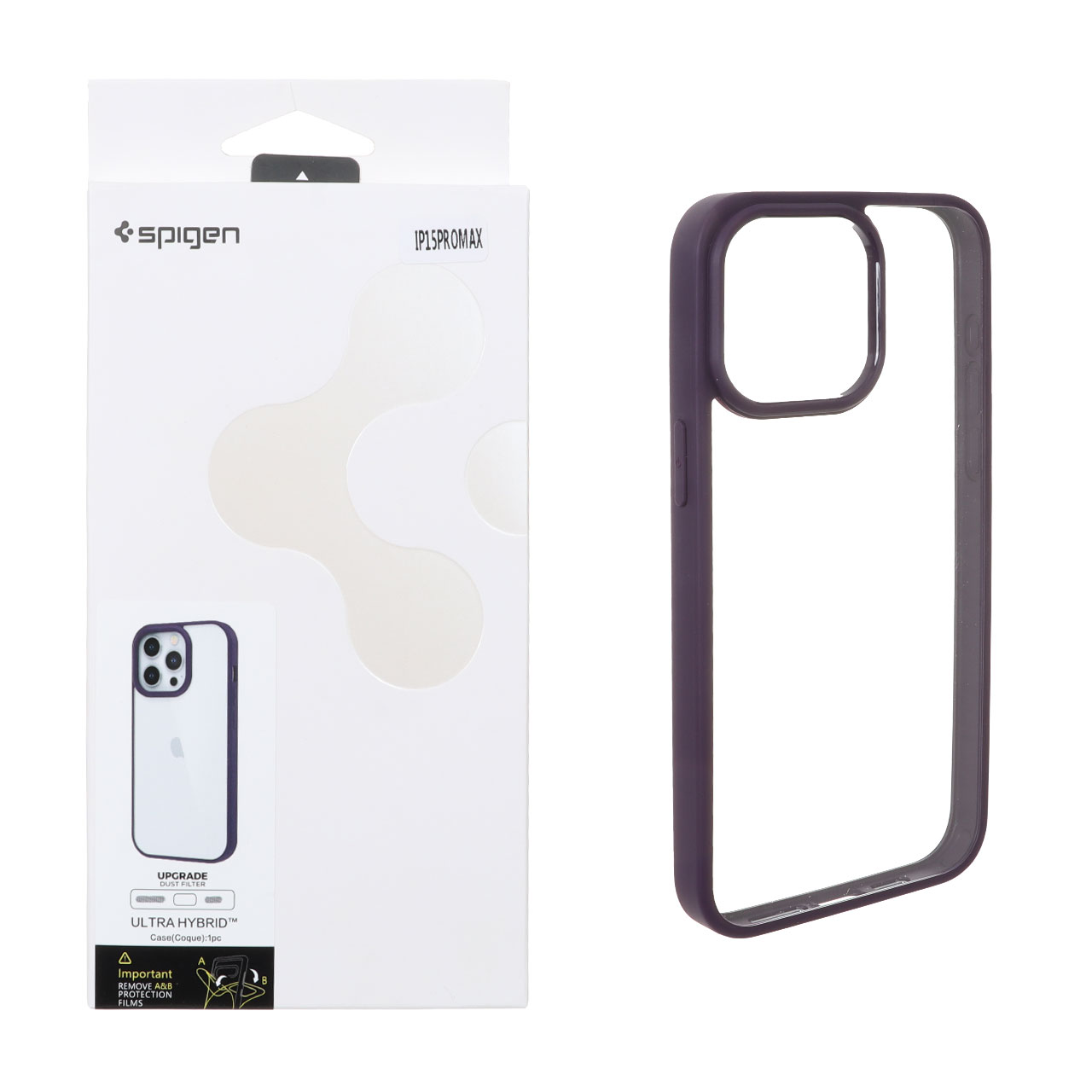 قاب اورجینال Spigen مدل Ultra Hybrid با توری اسپیکر فلزی مناسب برای آیفون 15 پرو مکس