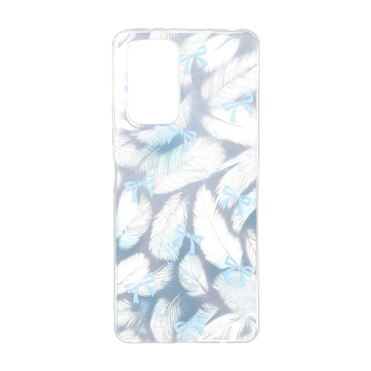 قاب طرح پر اطلسی دور ژله ای مناسب برای شیائومی ردمی نوت ۱۰ پرو 4G و ردمی نوت ۱۰ پرو مکس