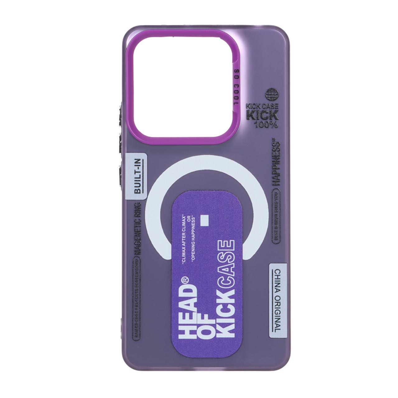 قاب بنفش SO COOL طرح مگ سیف Kick Case مناسب برای شیائومی ردمی نوت 14 4G