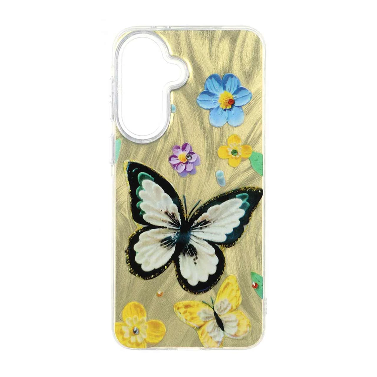 قاب طرح اطلسی Flower دور شفاف مناسب برای سامسونگ گلکسی A37