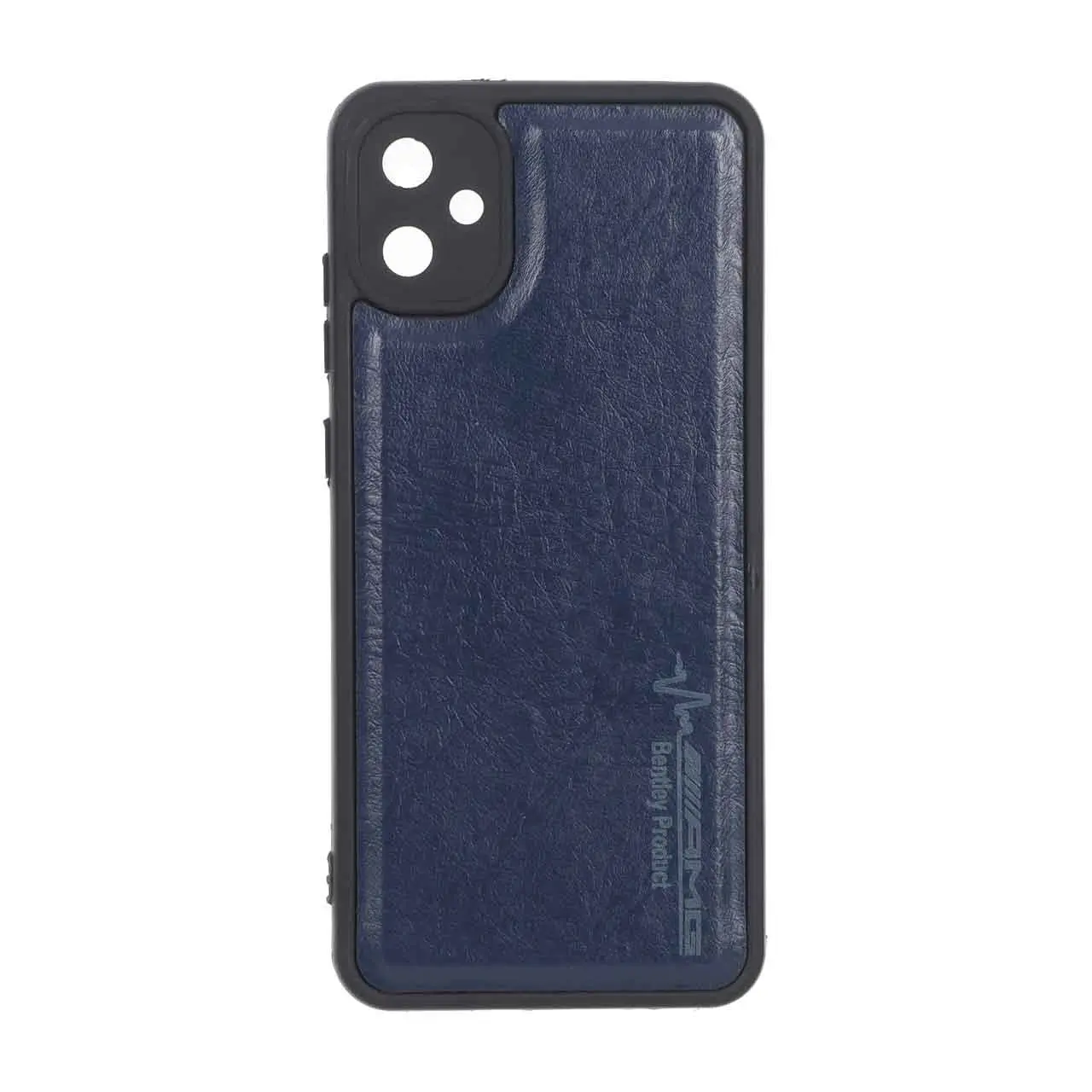 قاب طرح چرم AMG محافظ لنزدار Samsung Galaxy A05 / M05 / F05 - سرمه ای