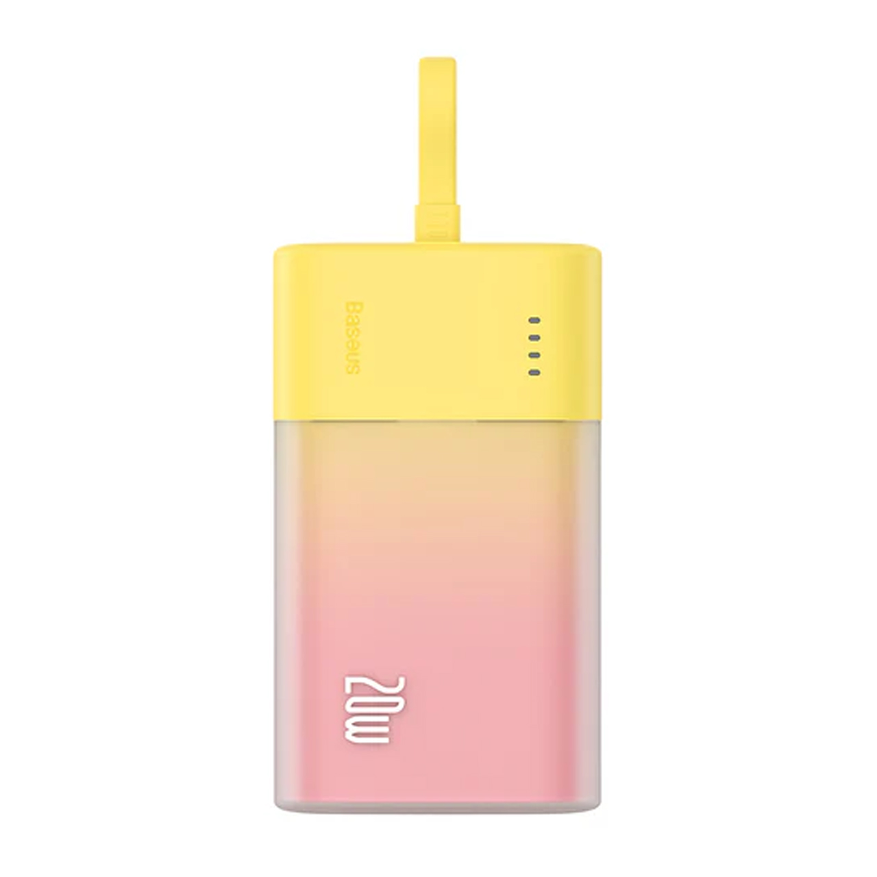 پاوربانک 20 وات 5200 میلی آمپر (فست شارژ) Baseus مدل Popsicle PPKDC05I - زرد