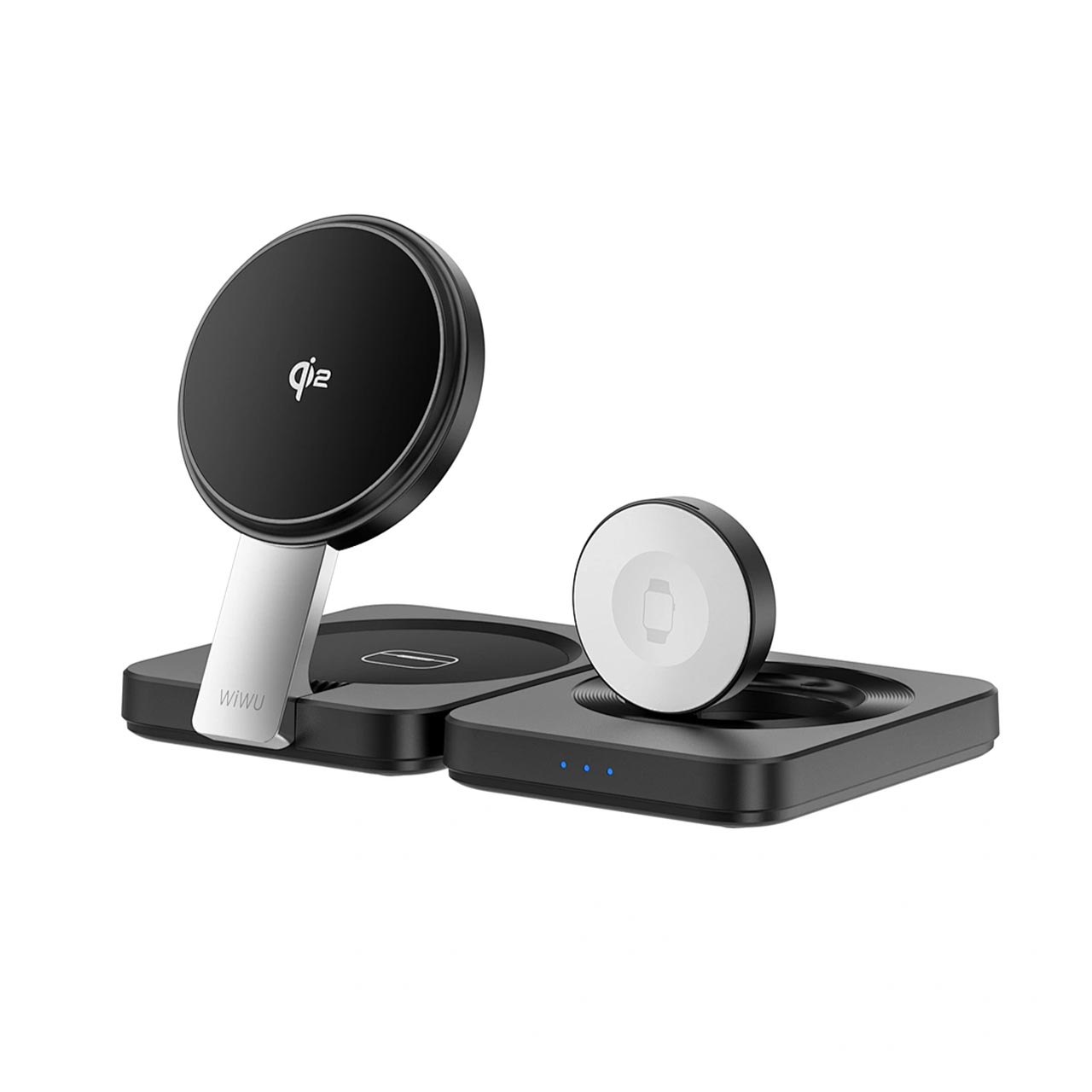 شارژر وایرلس سه کاره Wiwu مدل QI2 Wi-W028 - مشکی