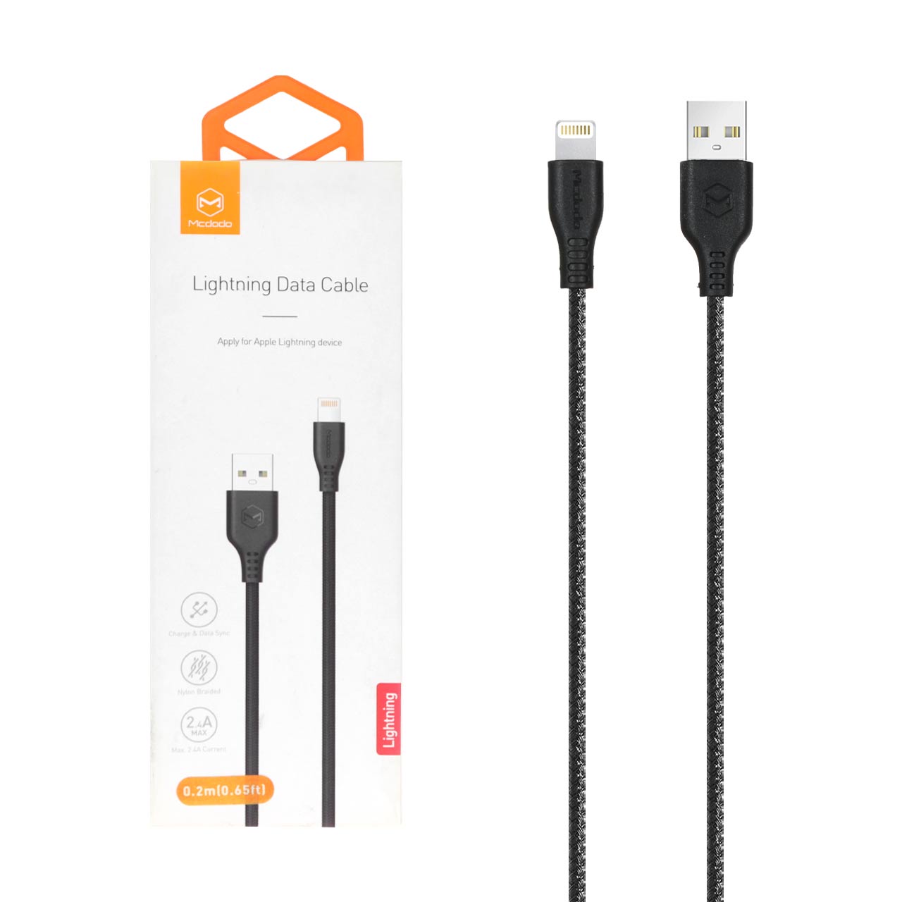 کابل شارژ فست پاوربانک آیفون Mcdodo مدل CA-5153 - مشکی