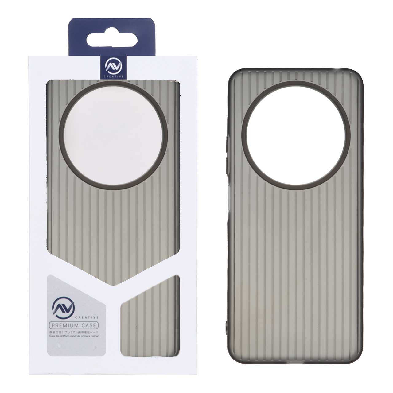 قاب Line Case ژله ای مشکی طرح خطوط عمودی مناسب برای شیائومی ردمی 14 سی / ردمی A4 / پوکو C75