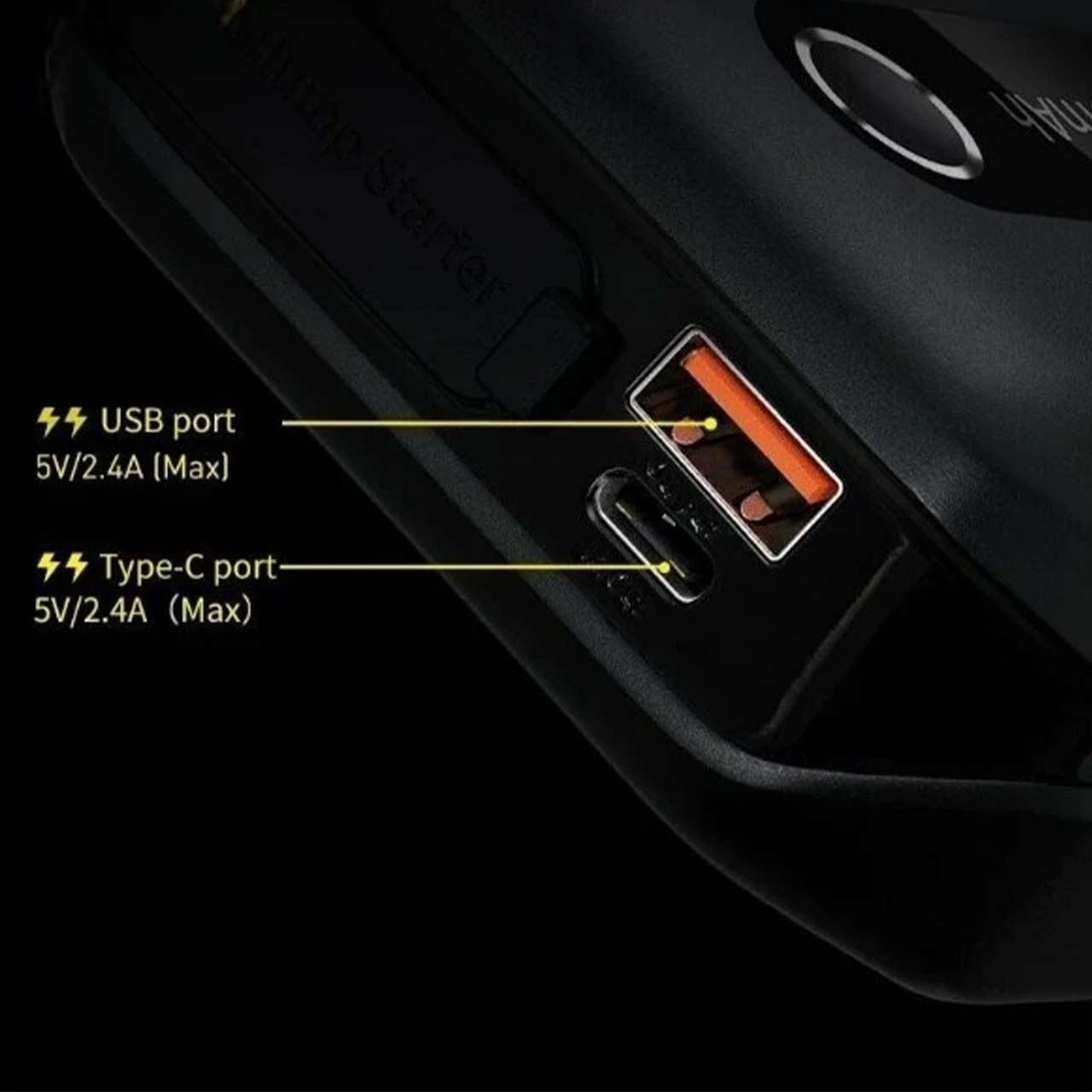 جامپ استارتر خودرو و پاوربانک 10000 میلی آمپر Baseus مدل Instant Current BS-CH001 - مشکی