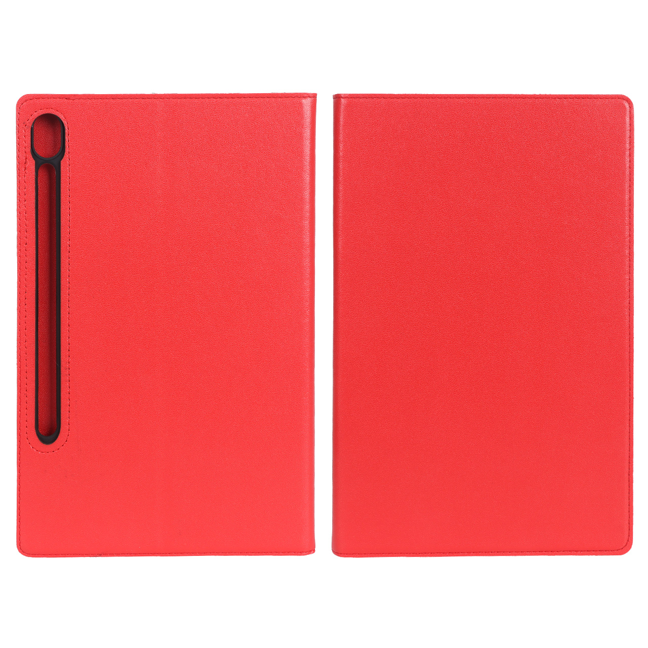 کیف تبلت چرمی ساده مناسب برای Samsung Galaxy Tab S7 11 / S8 / S9 / S9 FE / S10 FE / S10 Lite / S11 - قرمز