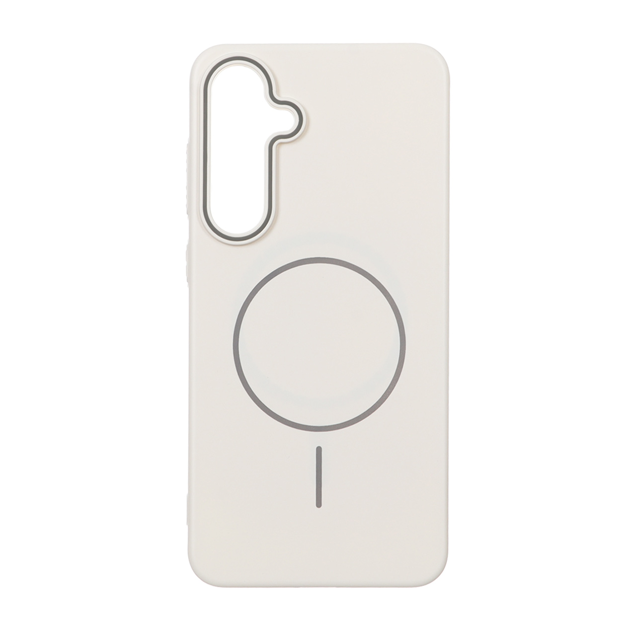 قاب طرح مگ سیف پشت سخت کرم مناسب برای سامسونگ گلکسی S24 FE
