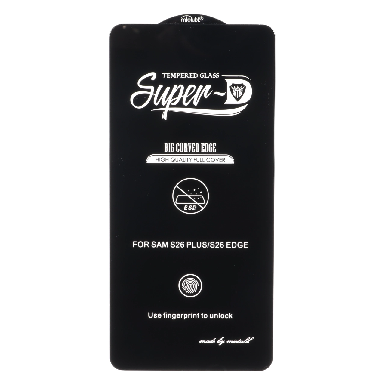 محافظ صفحه نمایش شیشه‌ای فول کاور Mietubl Super D ESD مدل NTC ORG مناسب برای سامسونگ گلکسی S26 پلاس و S26 اج
