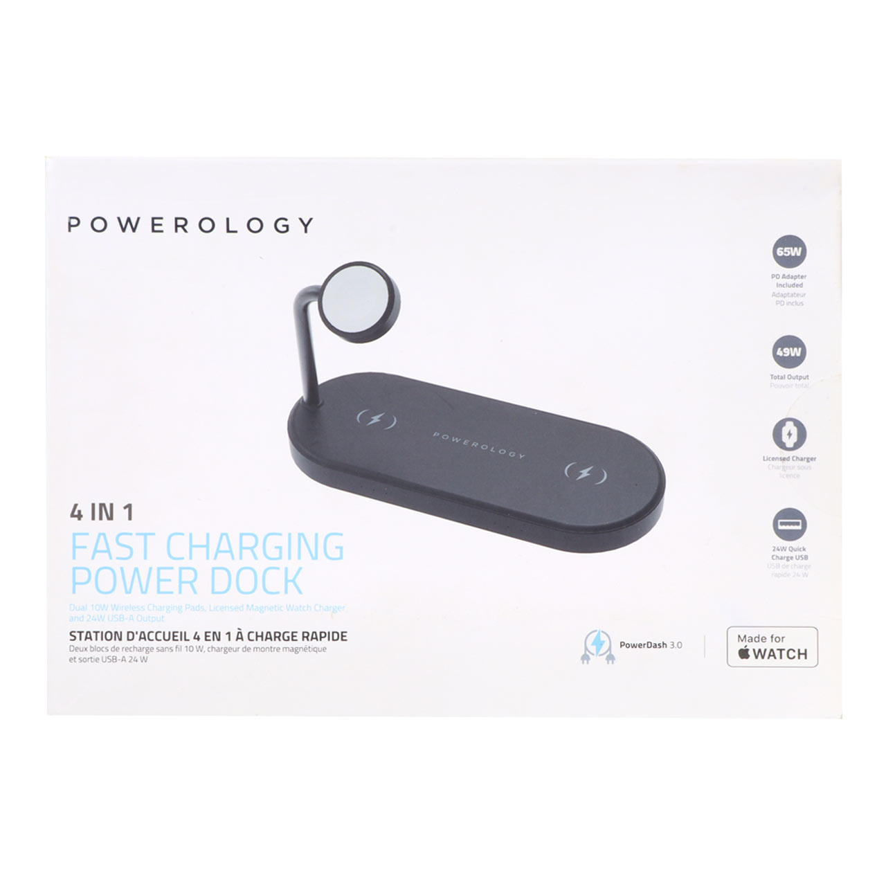 شارژر وایرلس چهار کاره Powerology مدل P41MFCHBK