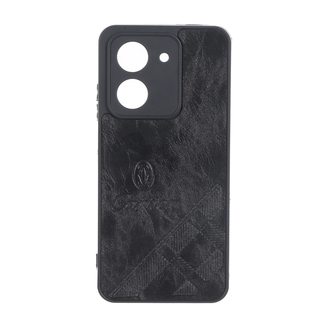 قاب طرح چرم Cartier محافظ لنزدار Xiaomi Redmi A5 / Poco C71 - مشکی