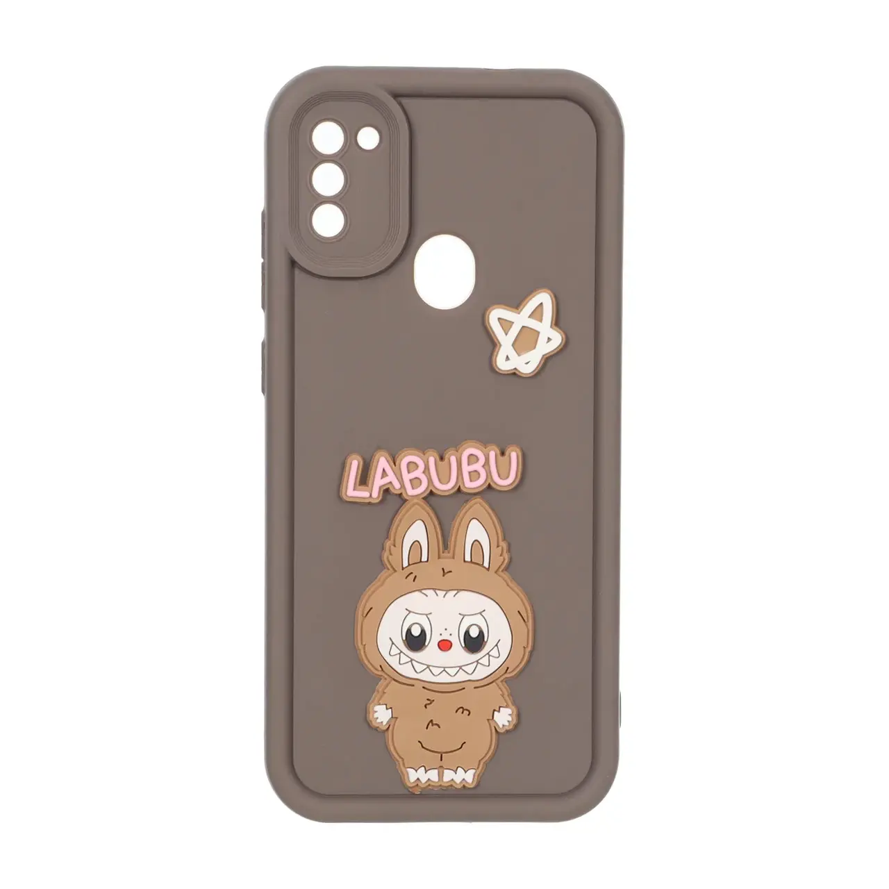 قاب طرح Labubu عروسک برجسته محافظ لنزدار مناسب برای سامسونگ گلکسی A11 و M11