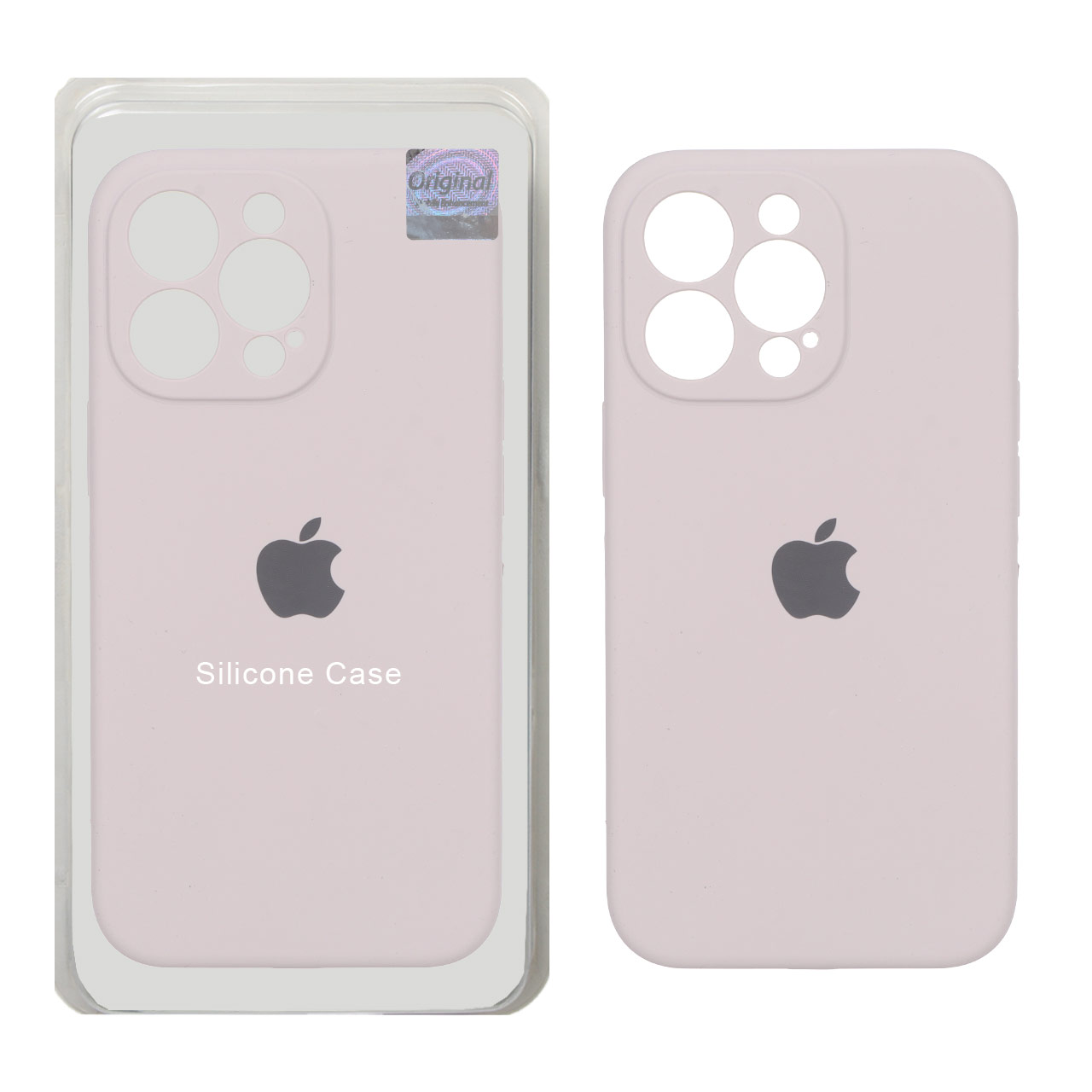 قاب سیلیکونی پاک کنی اورجینال Master Quality مدل Apple iPhone 13 Pro - خاکی (پک دار)