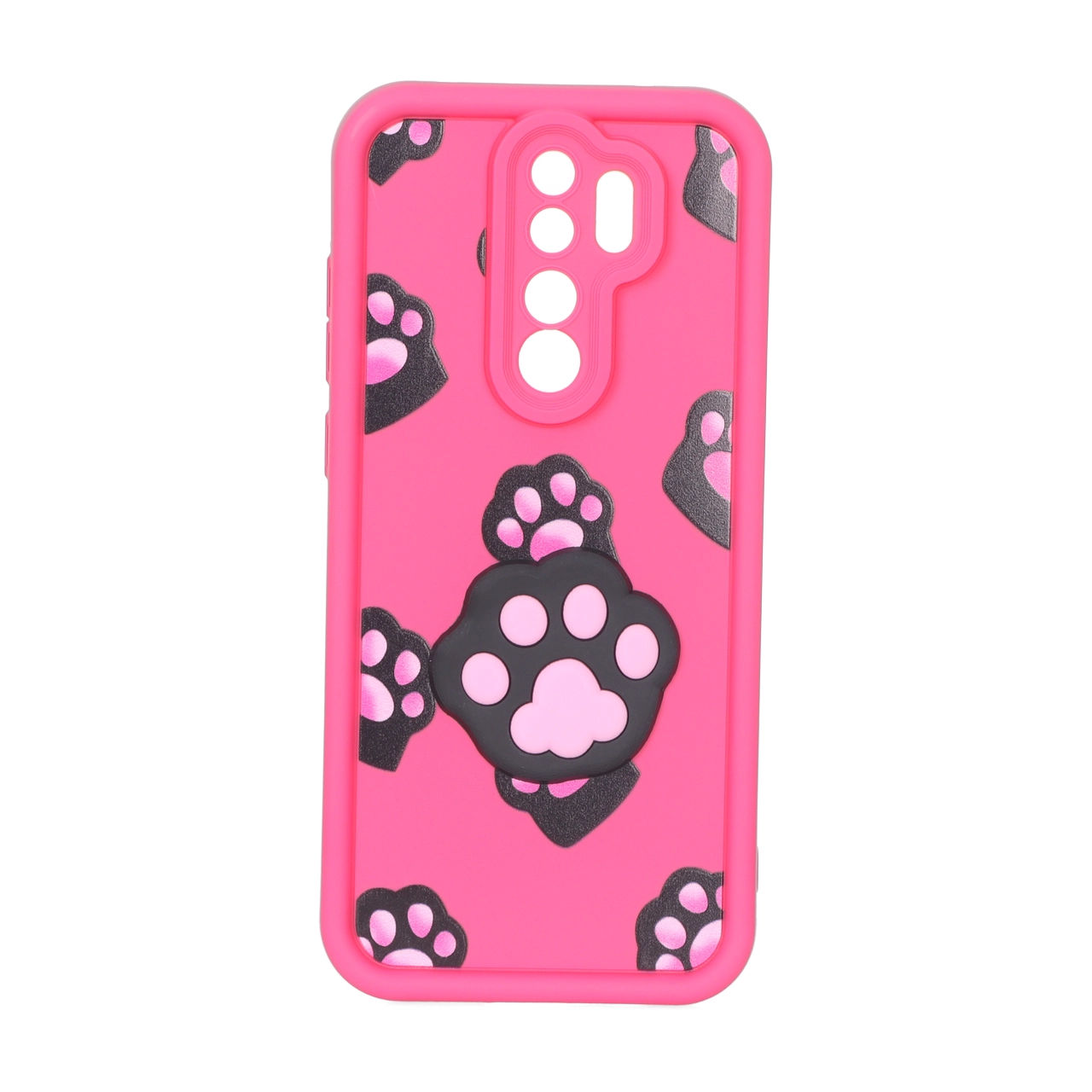 قاب Solid Case طرح عروسکی پنجه گربه برجسته مناسب برای Xiaomi Redmi Note 8 Pro