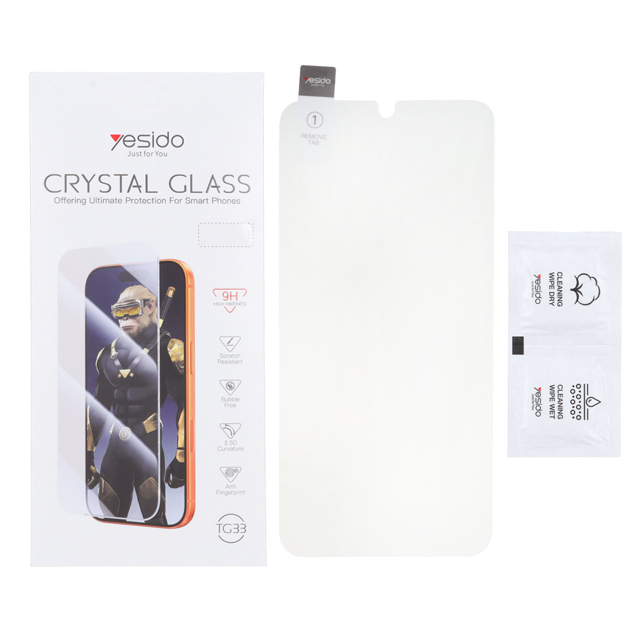 محافظ صفحه نمایش شیشه‌ای یسیدو مدل Crystal Glass TG33 مناسب برای شیائومی Redmi 14C و Poco C75 و Poco C71 و Redmi A5 و Redmi A3 Pro و Redmi A4