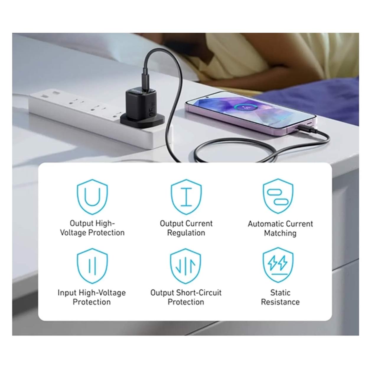 شارژر دیواری 25 وات ANKER مدل USB-C A2656K11 - مشکی