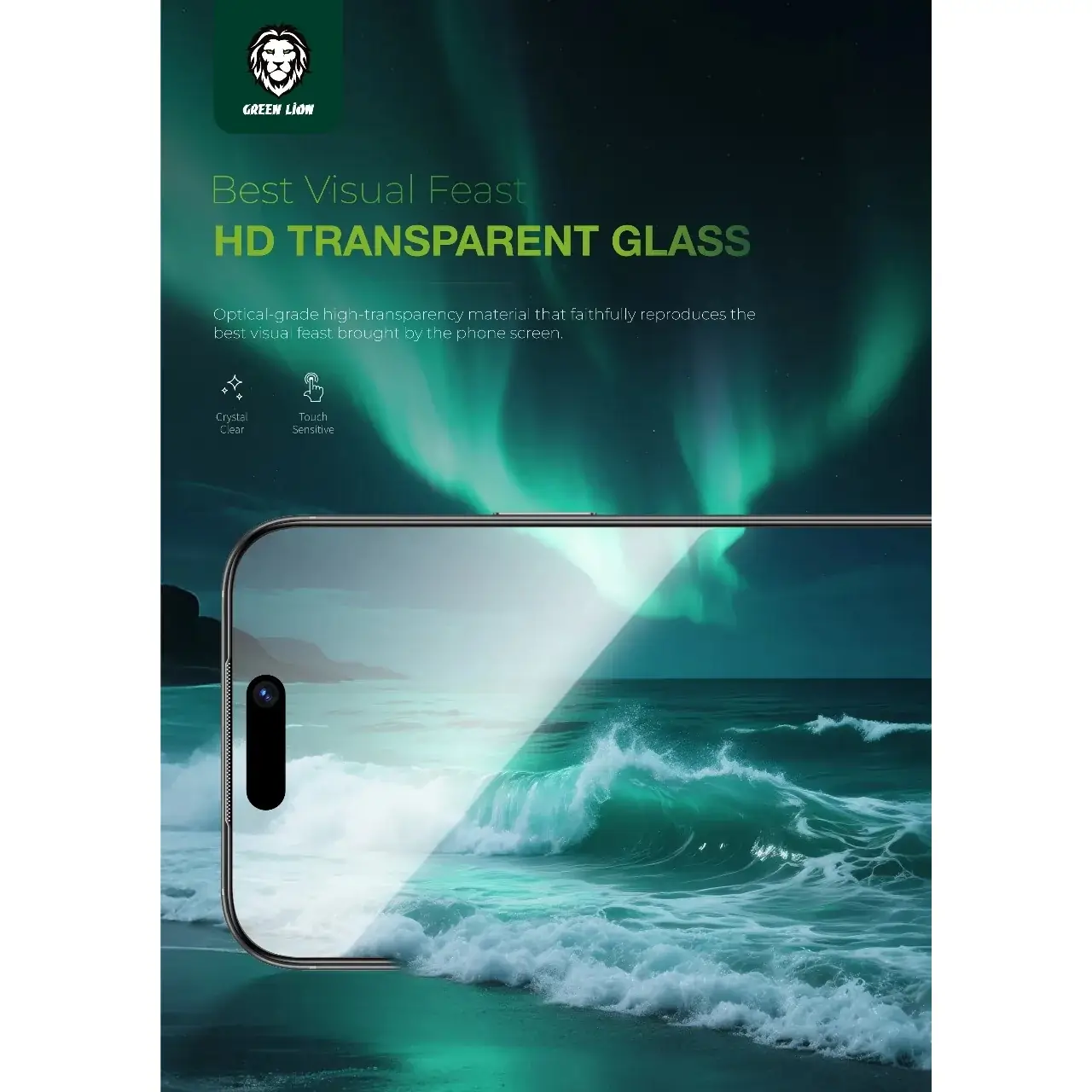 محافظ صفحه نمایش Green Lion Picasso 3D Glass مناسب برای آیفون ۱۷ ایر