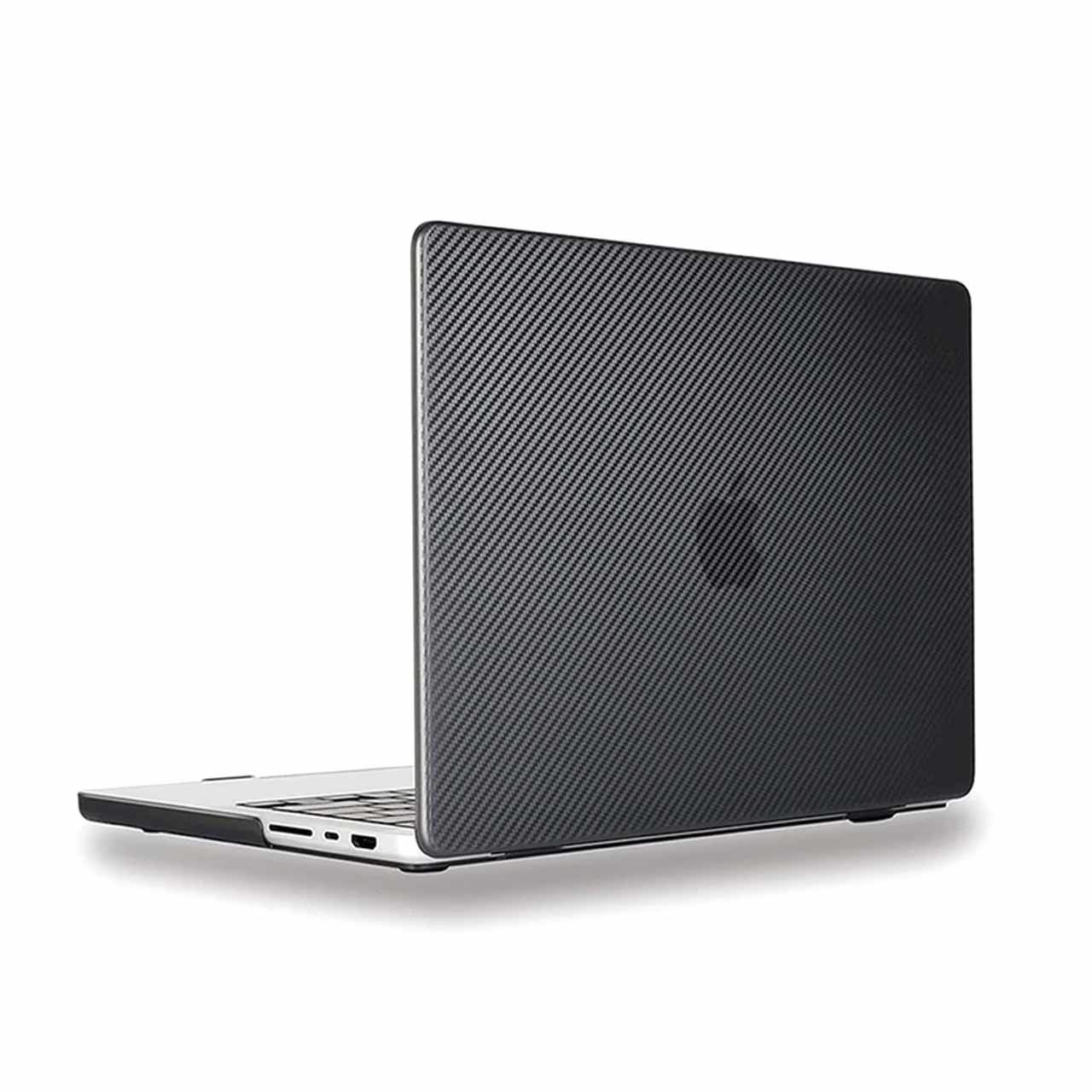 کاور مک بوک پرو 2021 ابعاد 14 اینچ Green Lion مدل Carbon Fiber Grain GNCFM14P21BK - مشکی