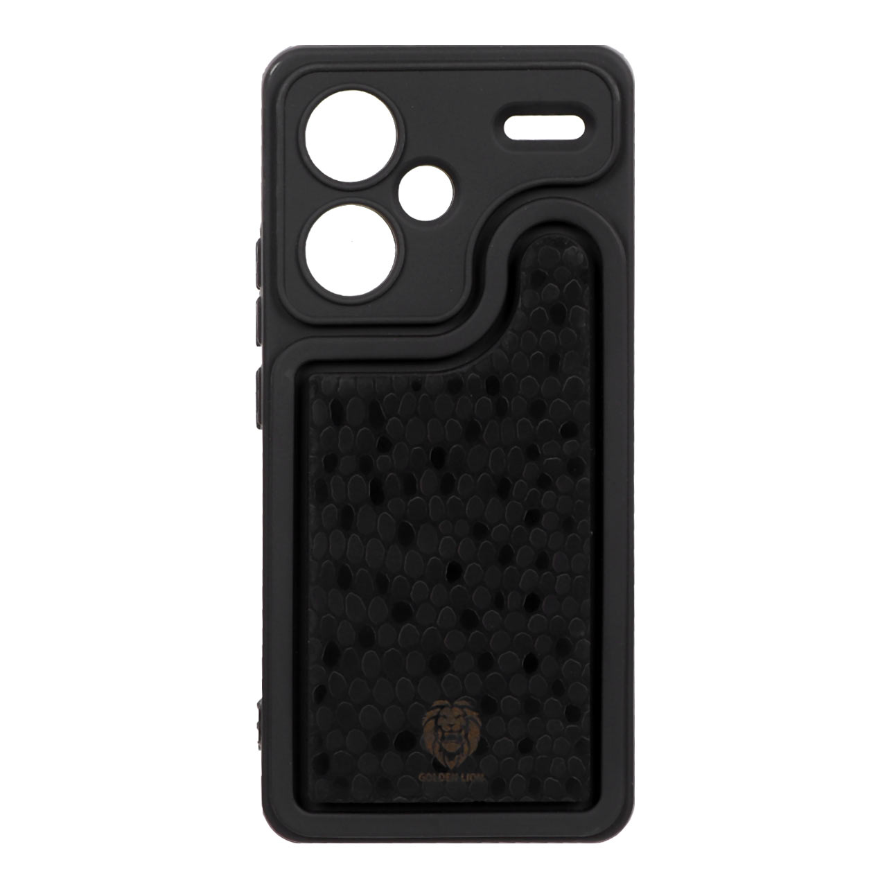 قاب Solid Case منحنی پوست ماری Xiaomi Redmi Note 13 Pro Plus - مشکی