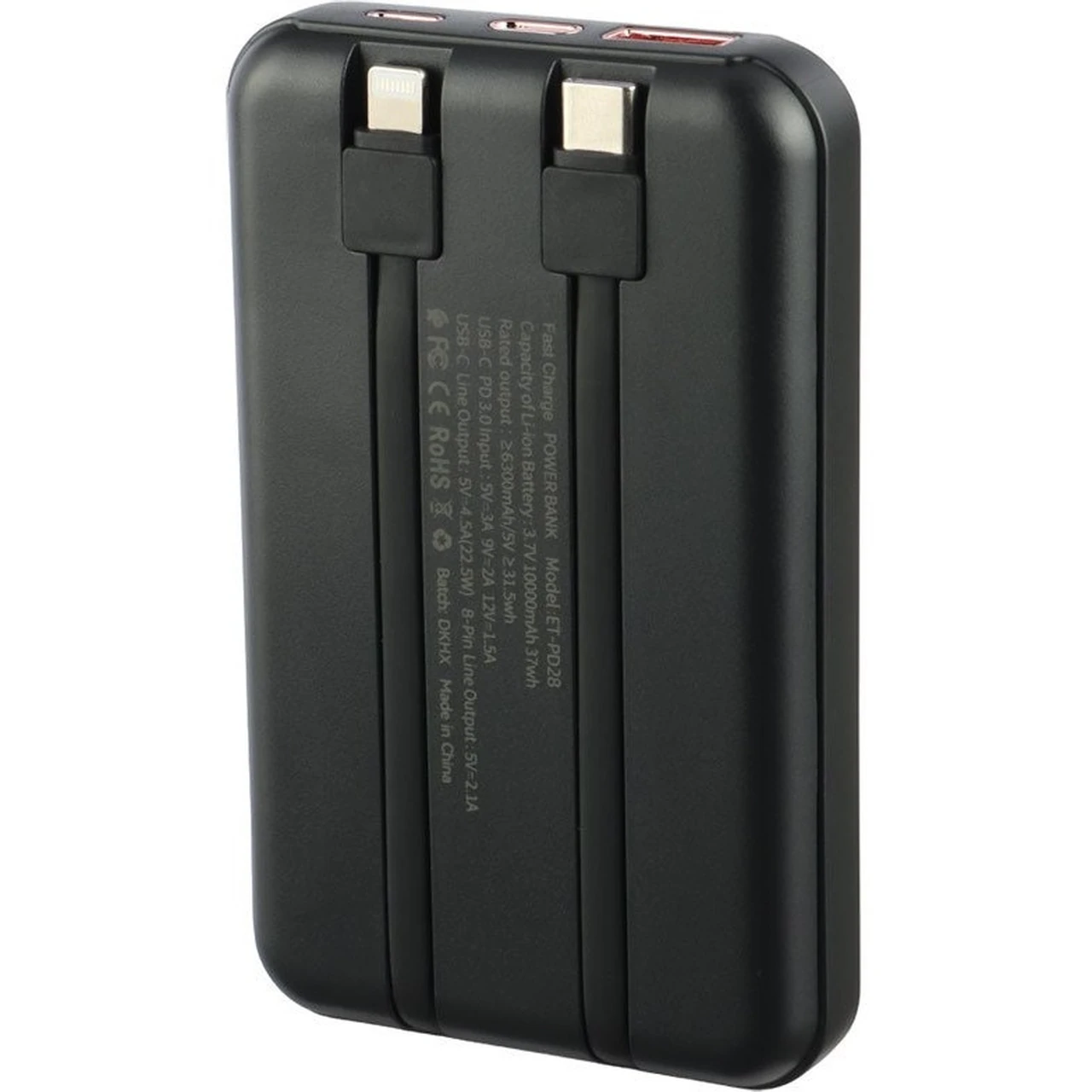 پاوربانک Earldom ET-PD28 با ظرفیت 10000mAh، فست شارژ 22.5W و شارژ بی‌سیم