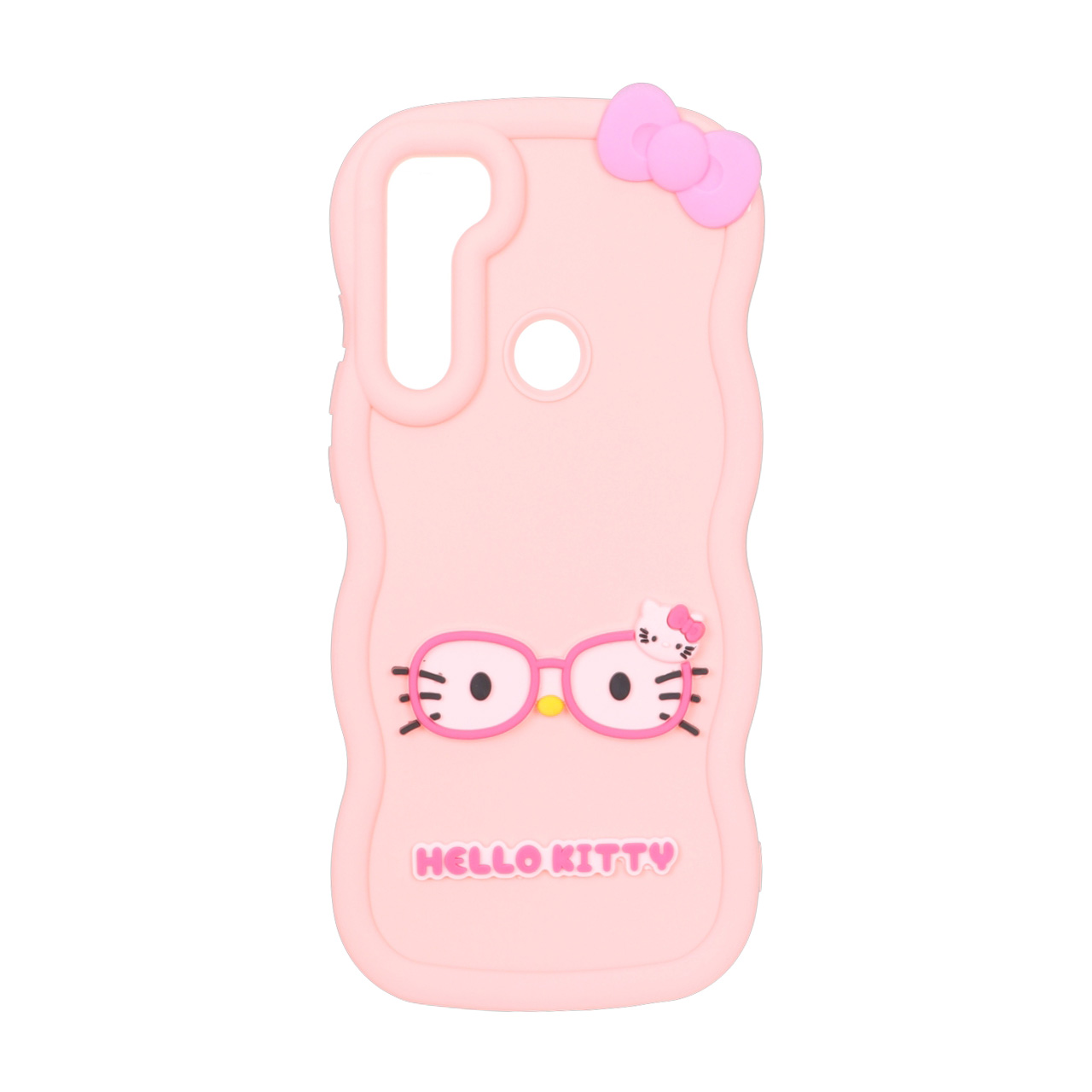 قاب طرح Hello Kitty عینکی کنگره ای مناسب برای شیائومی ردمی نوت 8